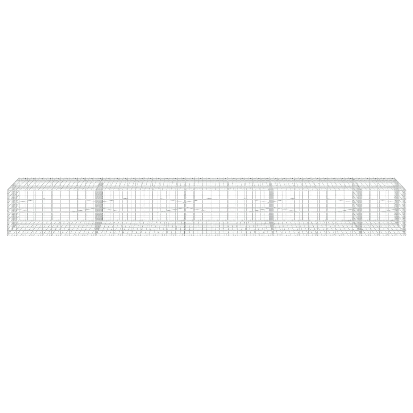 vidaXL Γκαμπιόν με σύρμα 5 mm και πλέγμα 5x10 cm 450x100x50 εκ