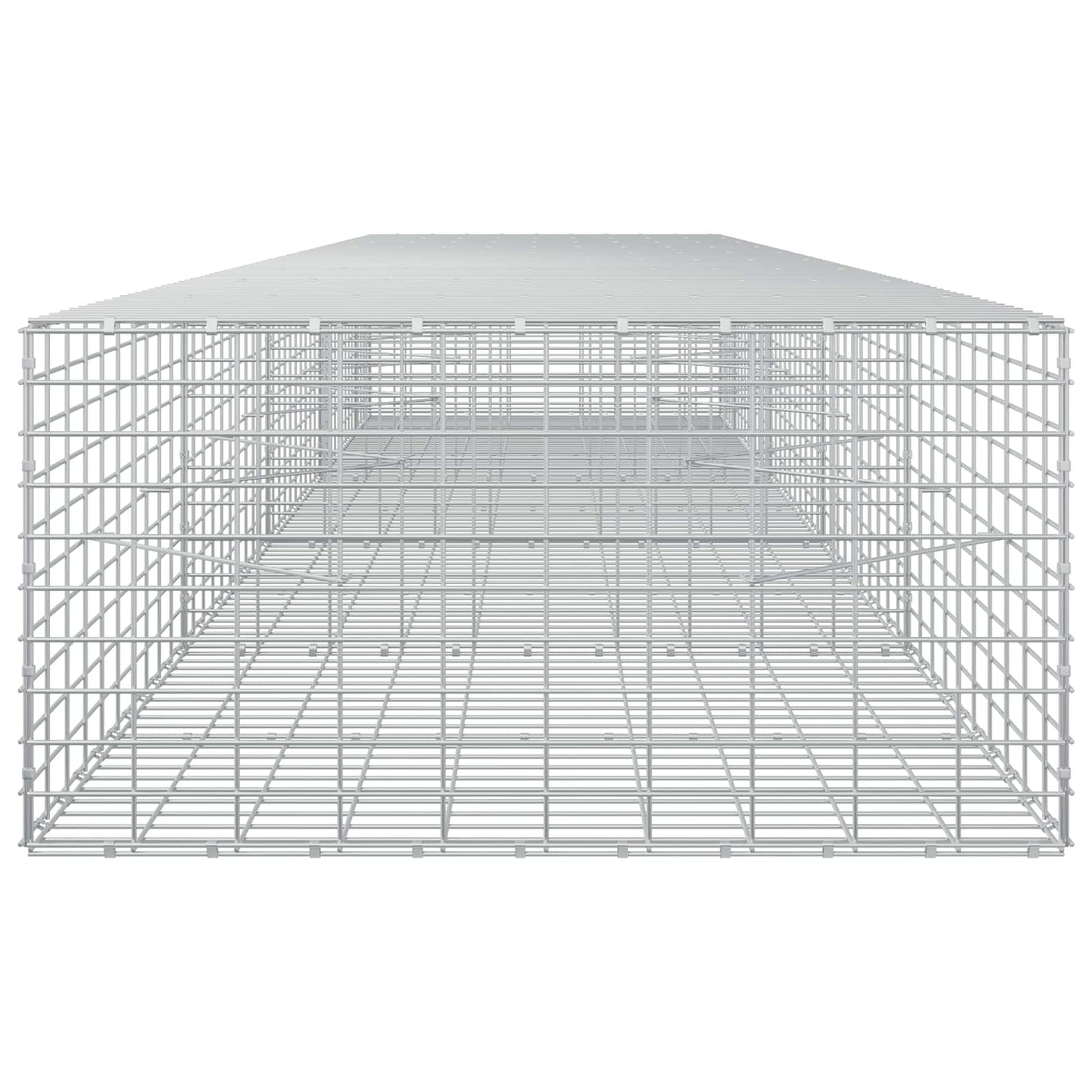 vidaXL Γκαμπιόν με σύρμα 5 mm και πλέγμα 5x10 cm 450x100x50 εκ