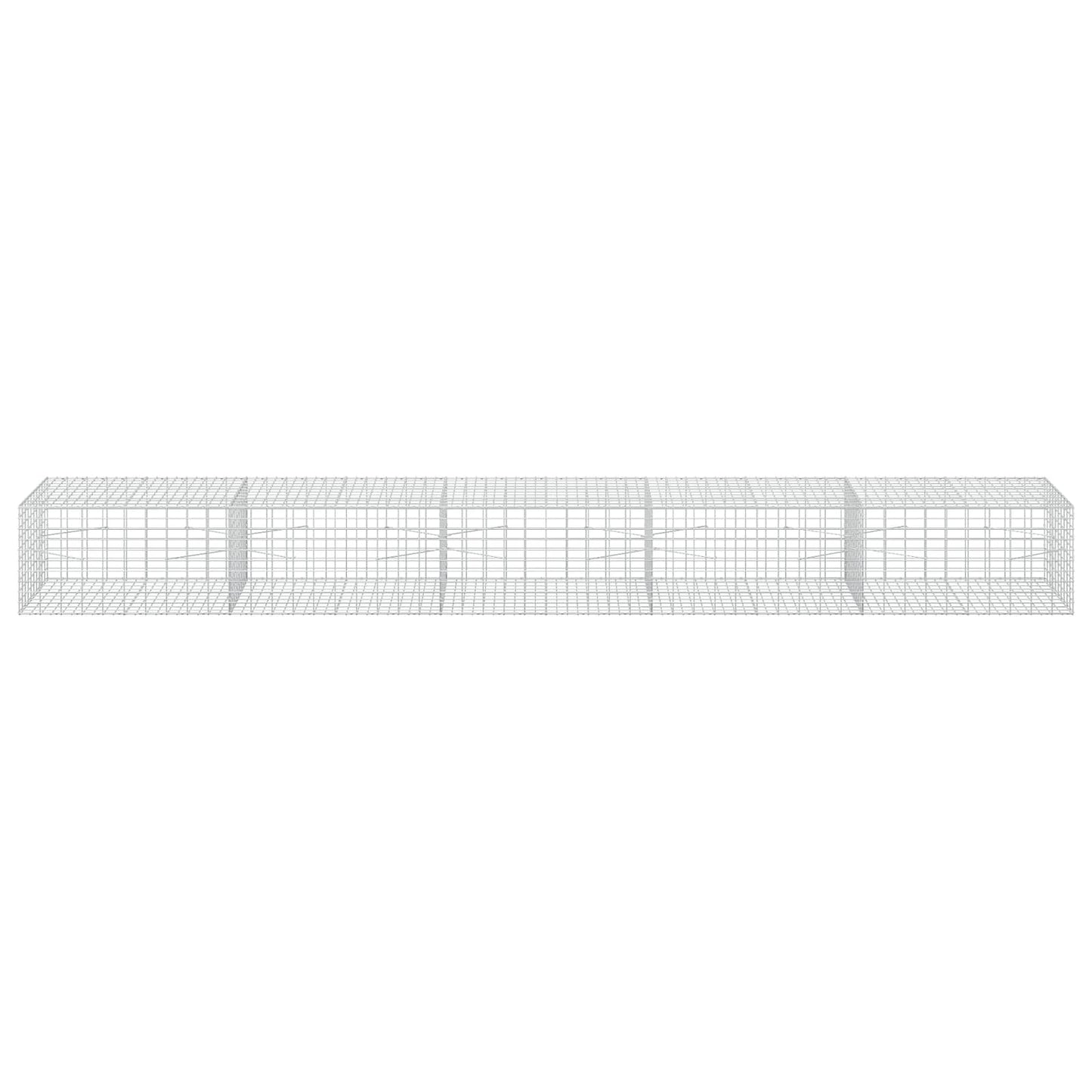 vidaXL Γκαμπιόν με σύρμα 5 mm και πλέγμα 5x10 cm 500x100x50 εκ
