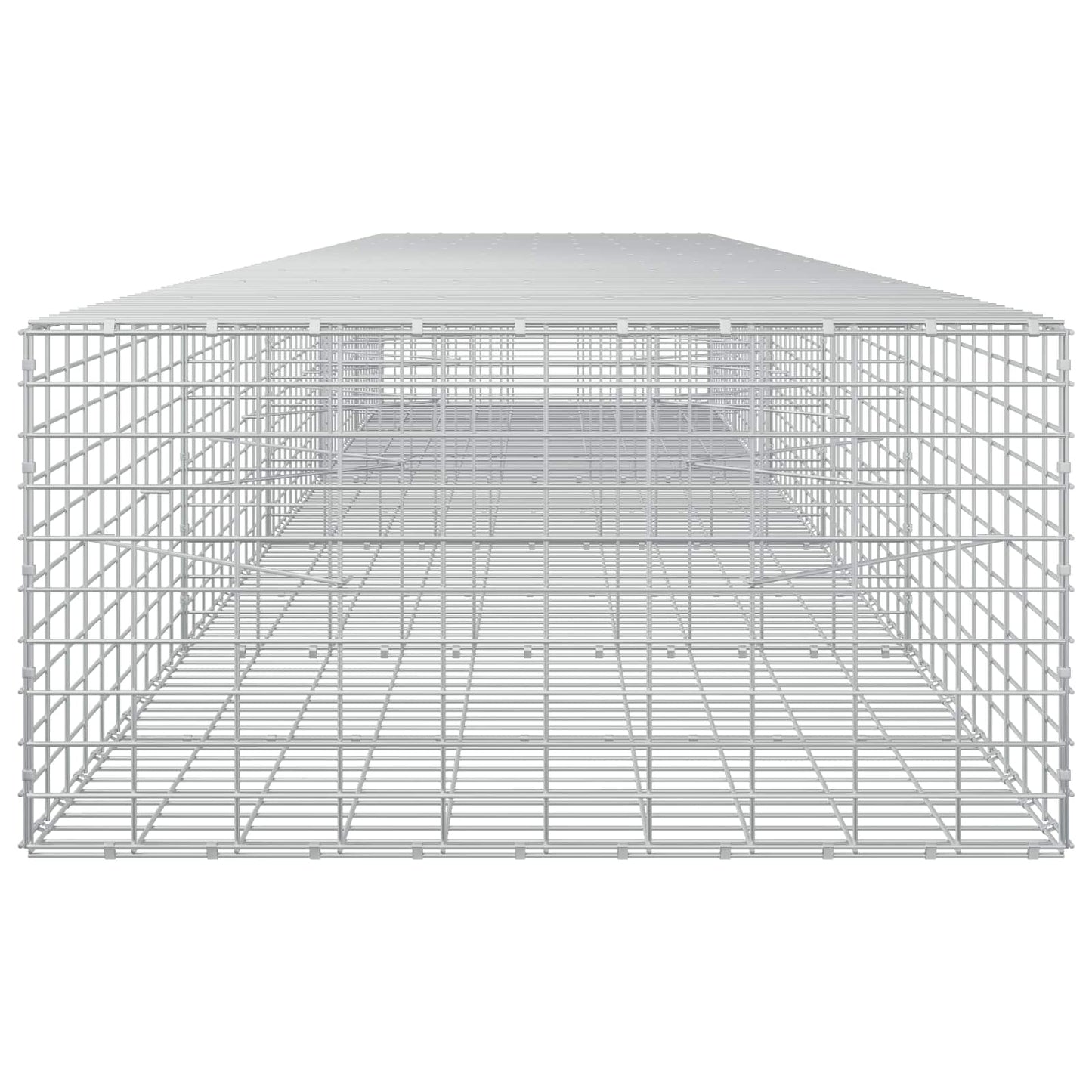 vidaXL Γκαμπιόν με σύρμα 5 mm και πλέγμα 5x10 cm 500x100x50 εκ