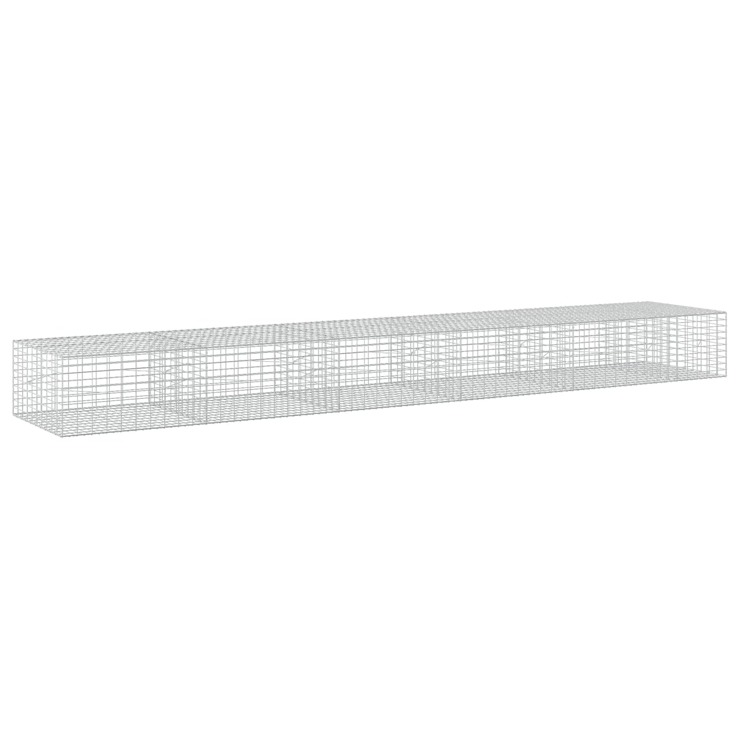 vidaXL Γκαμπιόν με σύρμα 5 mm και πλέγμα 5x10 cm 550x100x50 εκ