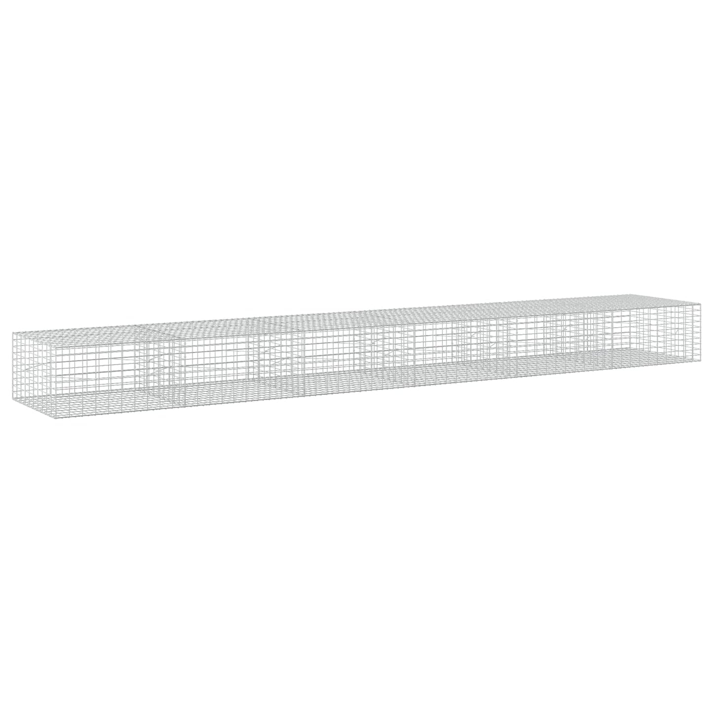vidaXL Γκαμπιόν με σύρμα 5 mm και πλέγμα 5x10 cm 600x100x50 εκ.