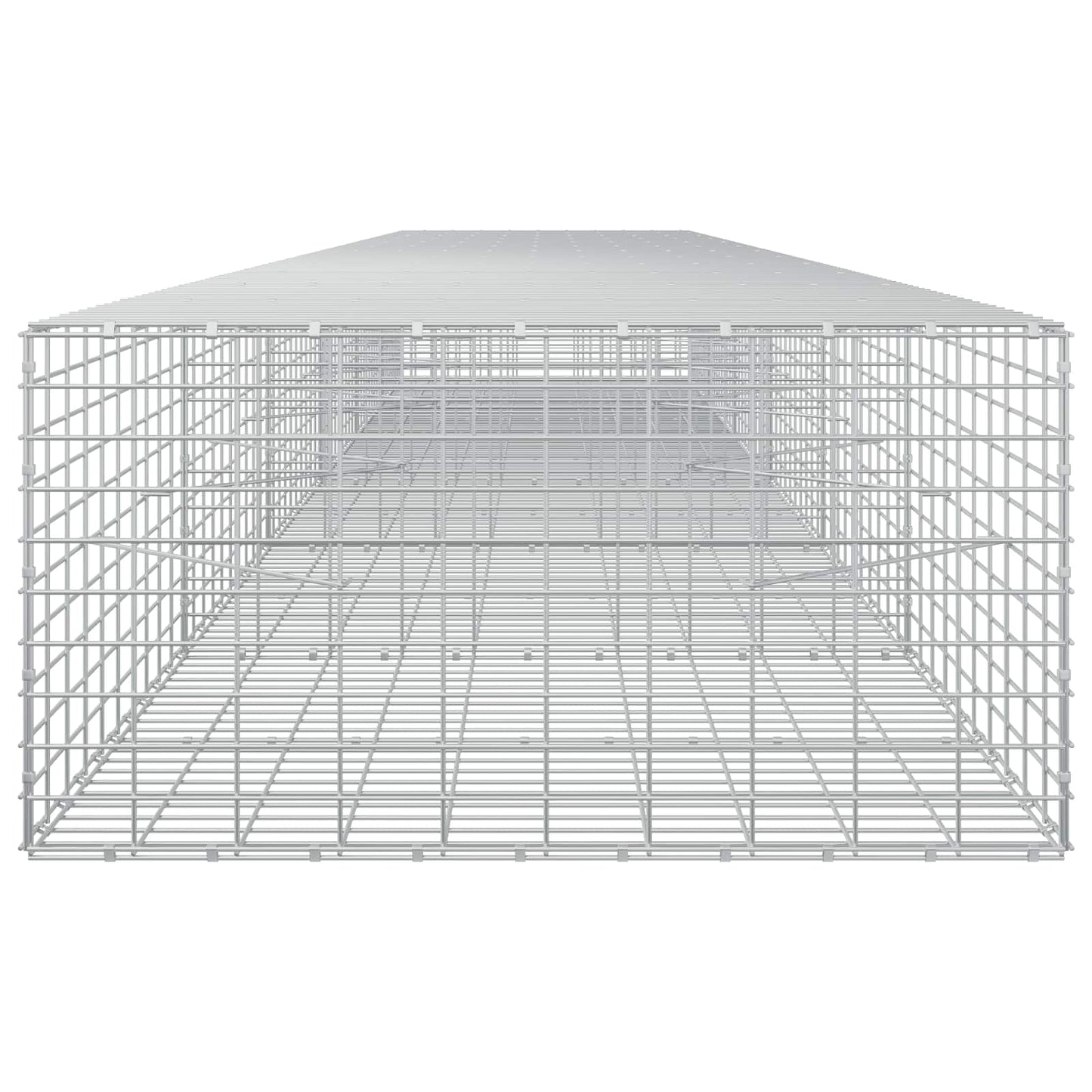 vidaXL Γκαμπιόν με σύρμα 5 mm και πλέγμα 5x10 cm 600x100x50 εκ.