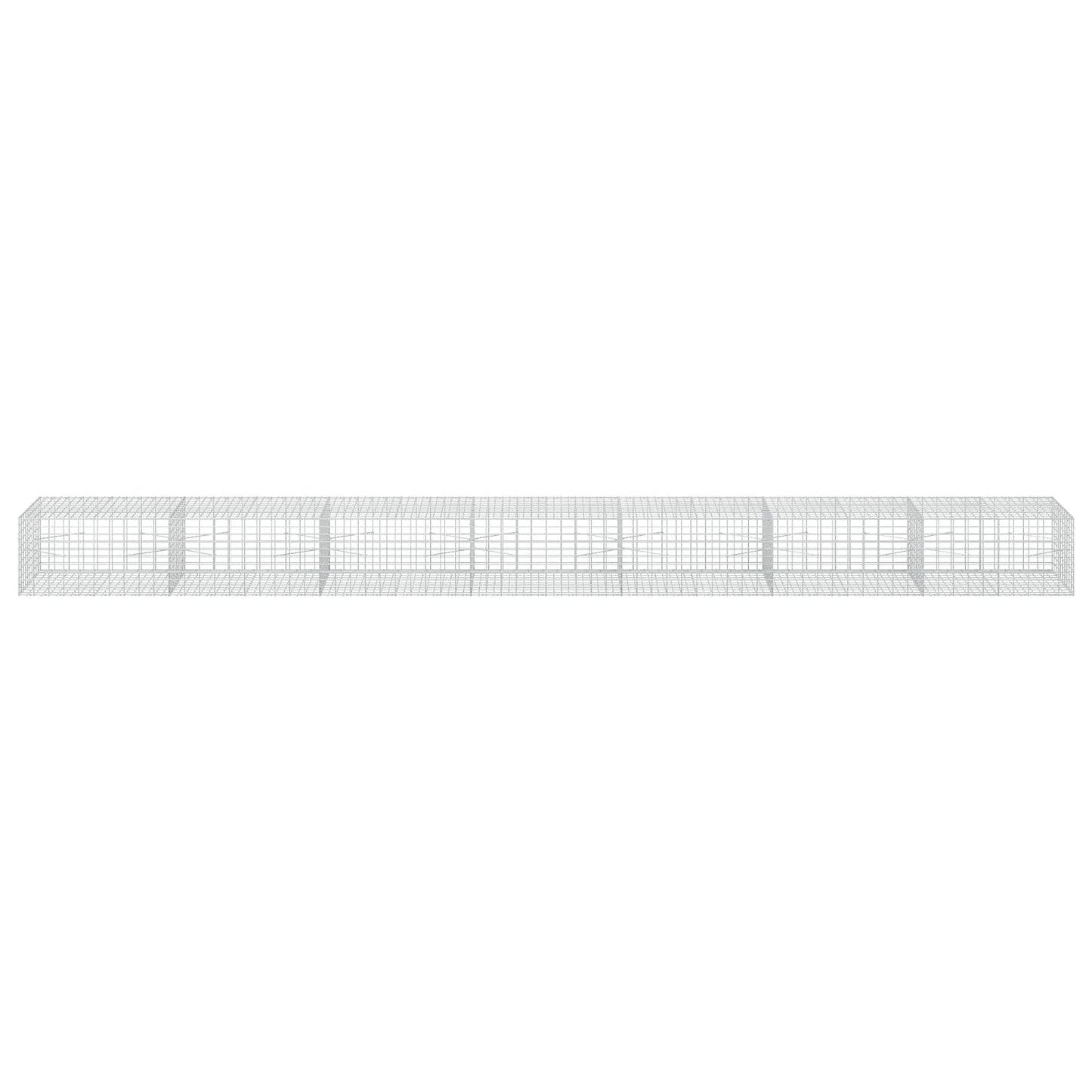 vidaXL Γκαμπιόν με σύρμα 5 mm και πλέγμα 5x10 cm 700x100x50 εκ.