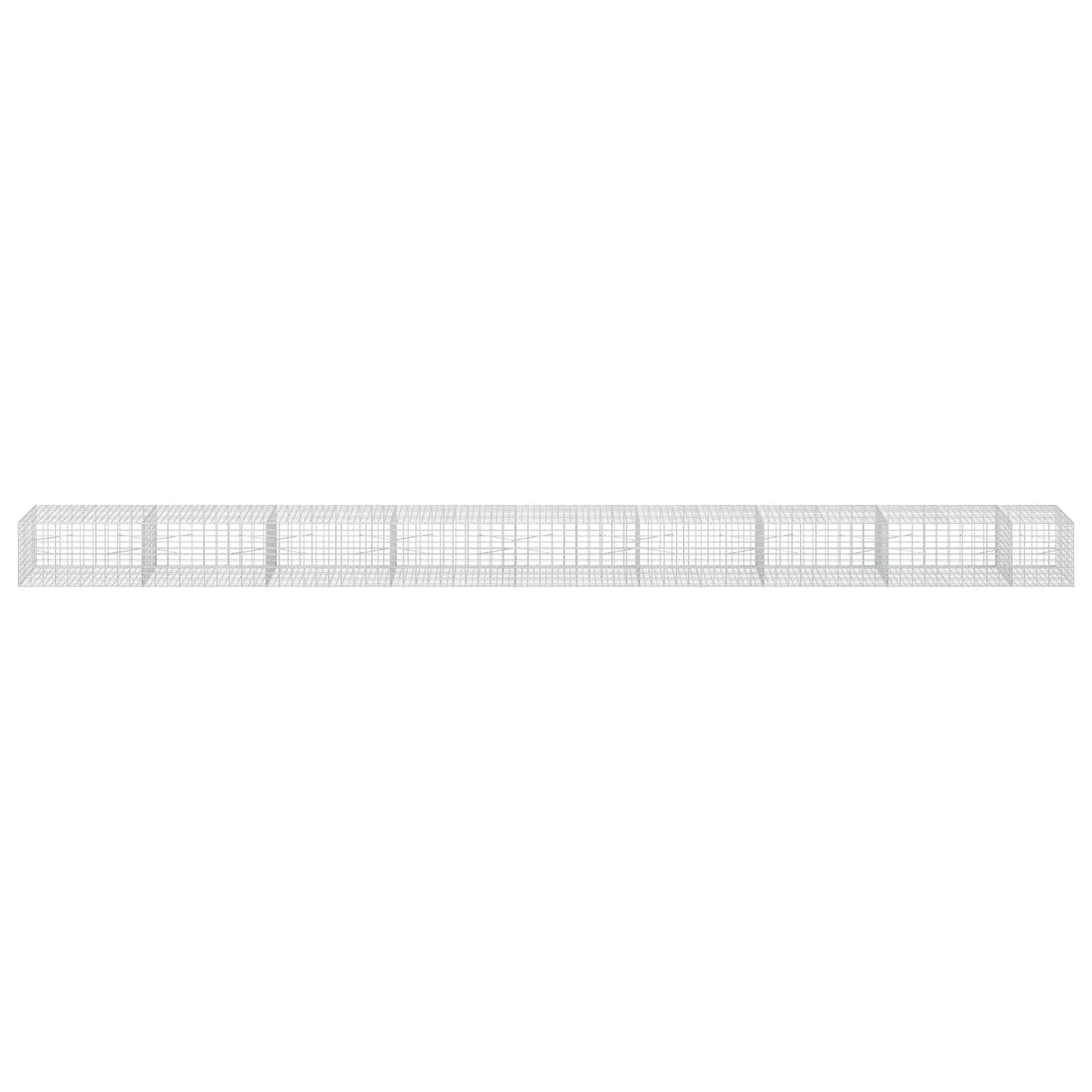 vidaXL Γκαμπιόν με σύρμα 5 mm και πλέγμα 5x10 cm 850x100x50 εκ.