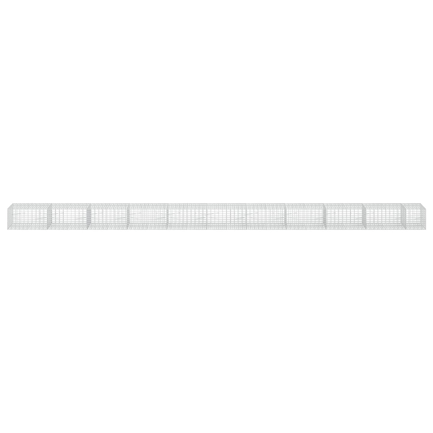 vidaXL Γκαμπιόν με σύρμα 5 mm και πλέγμα 5x10 cm 1050x100x50 εκ.