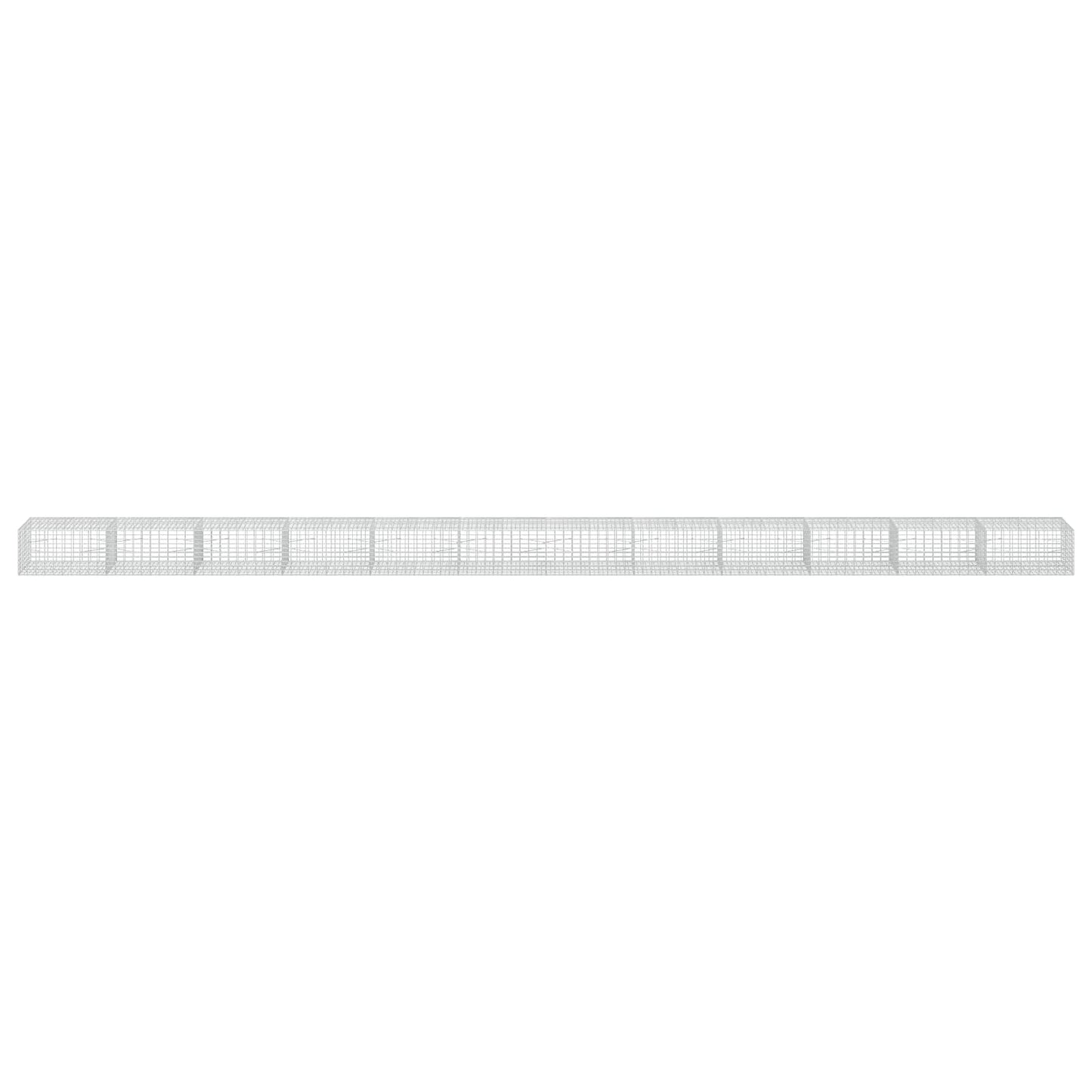 vidaXL Γκαμπιόν με σύρμα 5 mm και πλέγμα 5x10 cm 1200x100x50 εκ