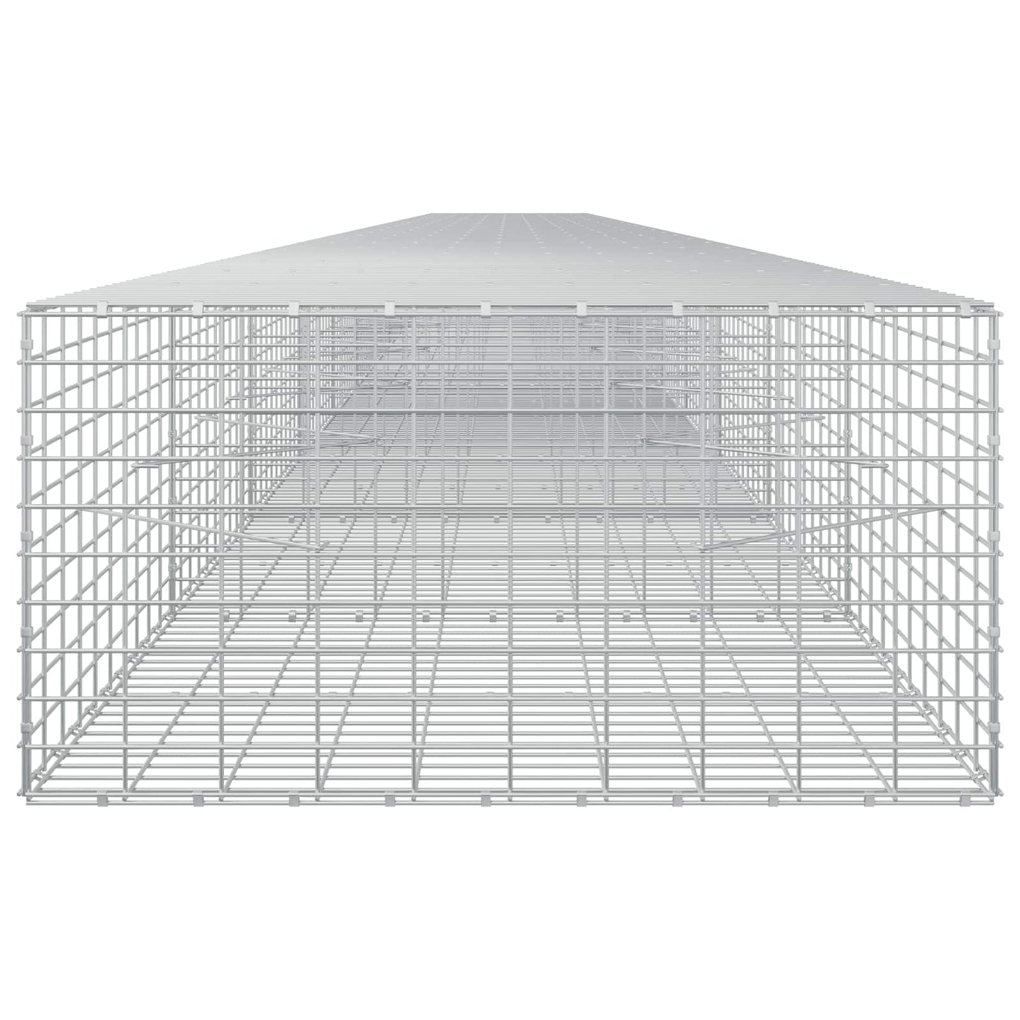 vidaXL Γκαμπιόν με σύρμα 5 mm και πλέγμα 5x10 cm 1200x100x50 εκ
