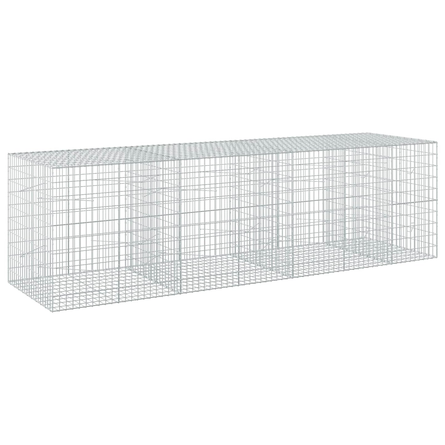 vidaXL Γκαμπιόν με σύρμα 5 mm και πλέγμα 5x10 cm 350x100x100 εκ.