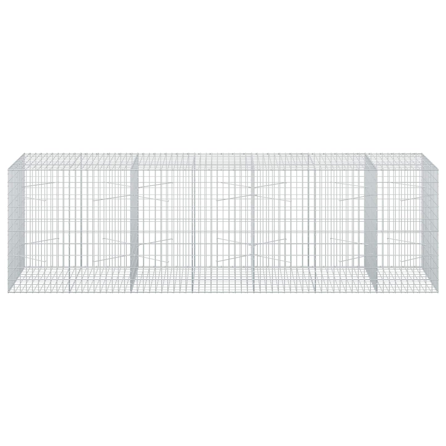 vidaXL Γκαμπιόν με σύρμα 5 mm και πλέγμα 5x10 cm 350x100x100 εκ.