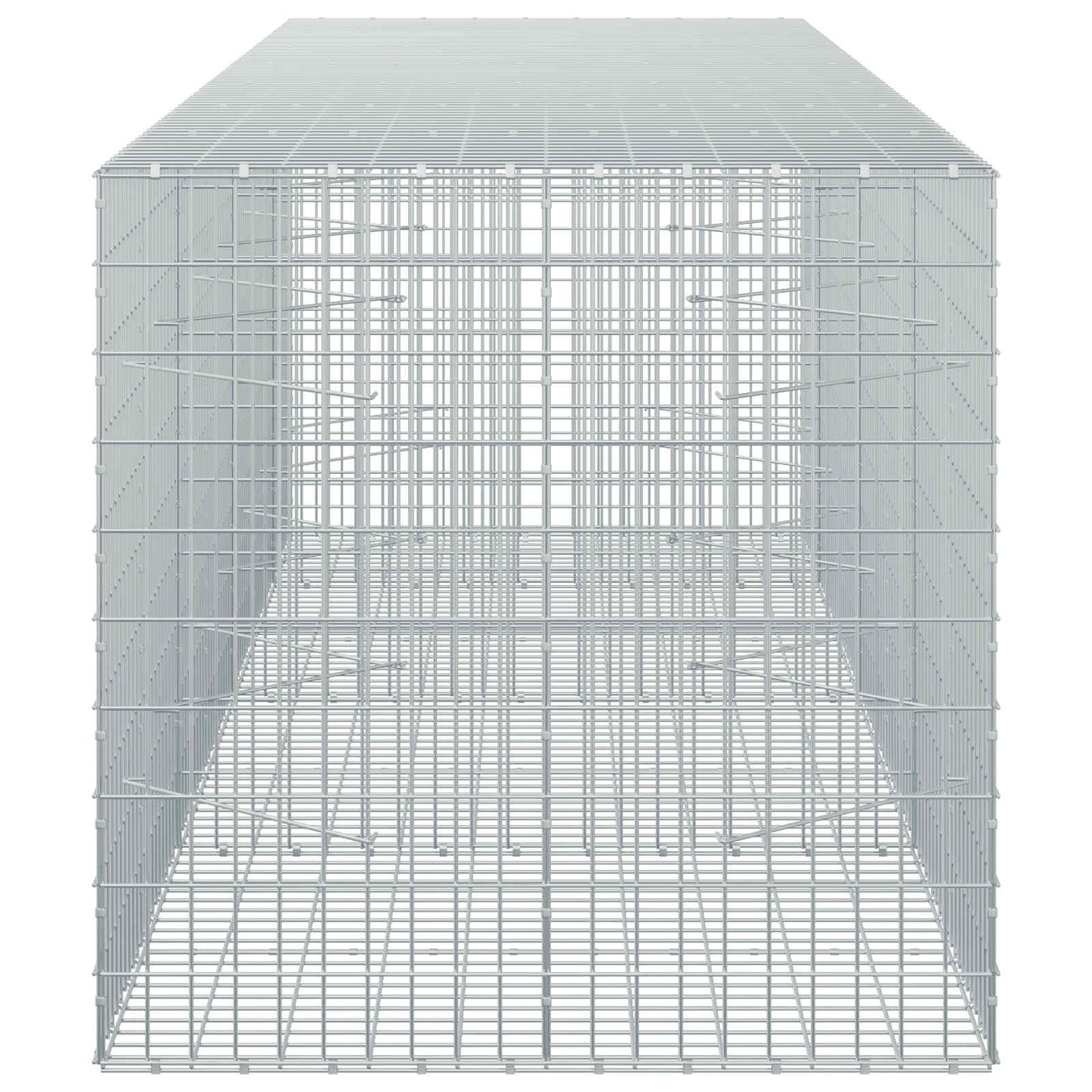 vidaXL Γκαμπιόν με σύρμα 5 mm και πλέγμα 5x10 cm 350x100x100 εκ.