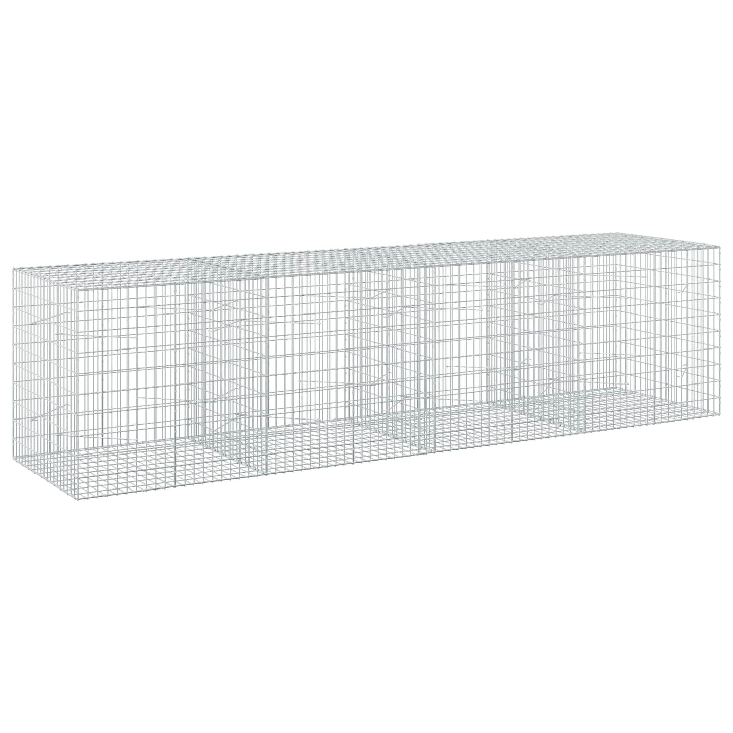vidaXL Γκαμπιόν με σύρμα 5 mm και πλέγμα 5x10 cm 400x100x100 εκ