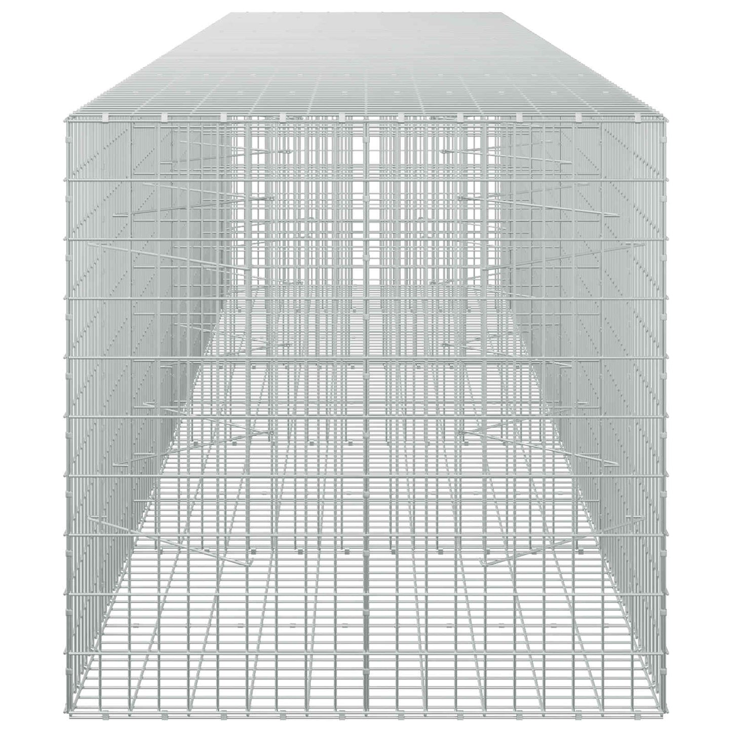 vidaXL Γκαμπιόν με σύρμα 5 mm και πλέγμα 5x10 cm 450x100x100 εκ