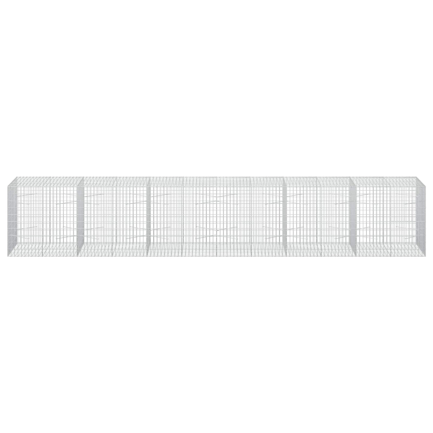 vidaXL Γκαμπιόν με σύρμα 5 mm και πλέγμα 5x10 cm 600x100x100 εκ.