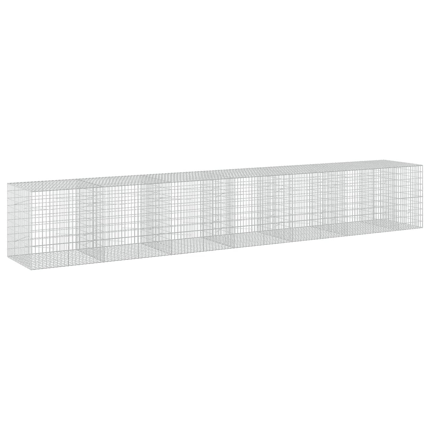 vidaXL Γκαμπιόν με σύρμα 5 mm και πλέγμα 5x10 cm 650x100x100 εκ
