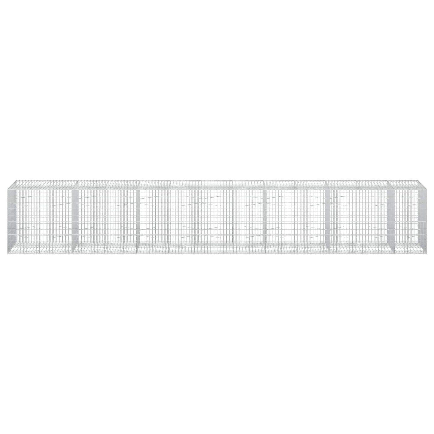 vidaXL Γκαμπιόν με σύρμα 5 mm και πλέγμα 5x10 cm 650x100x100 εκ