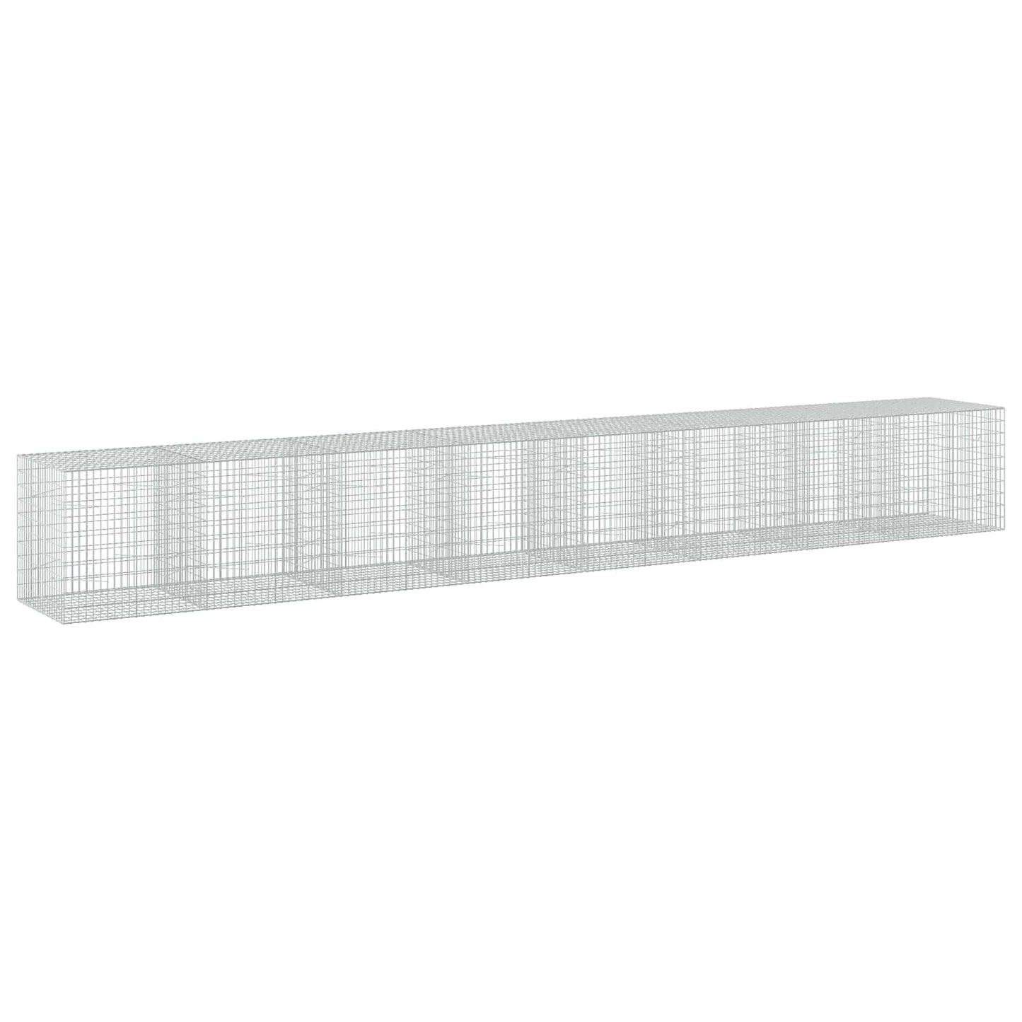vidaXL Γκαμπιόν με σύρμα 5 mm και πλέγμα 5x10 cm 800x100x100 εκ.