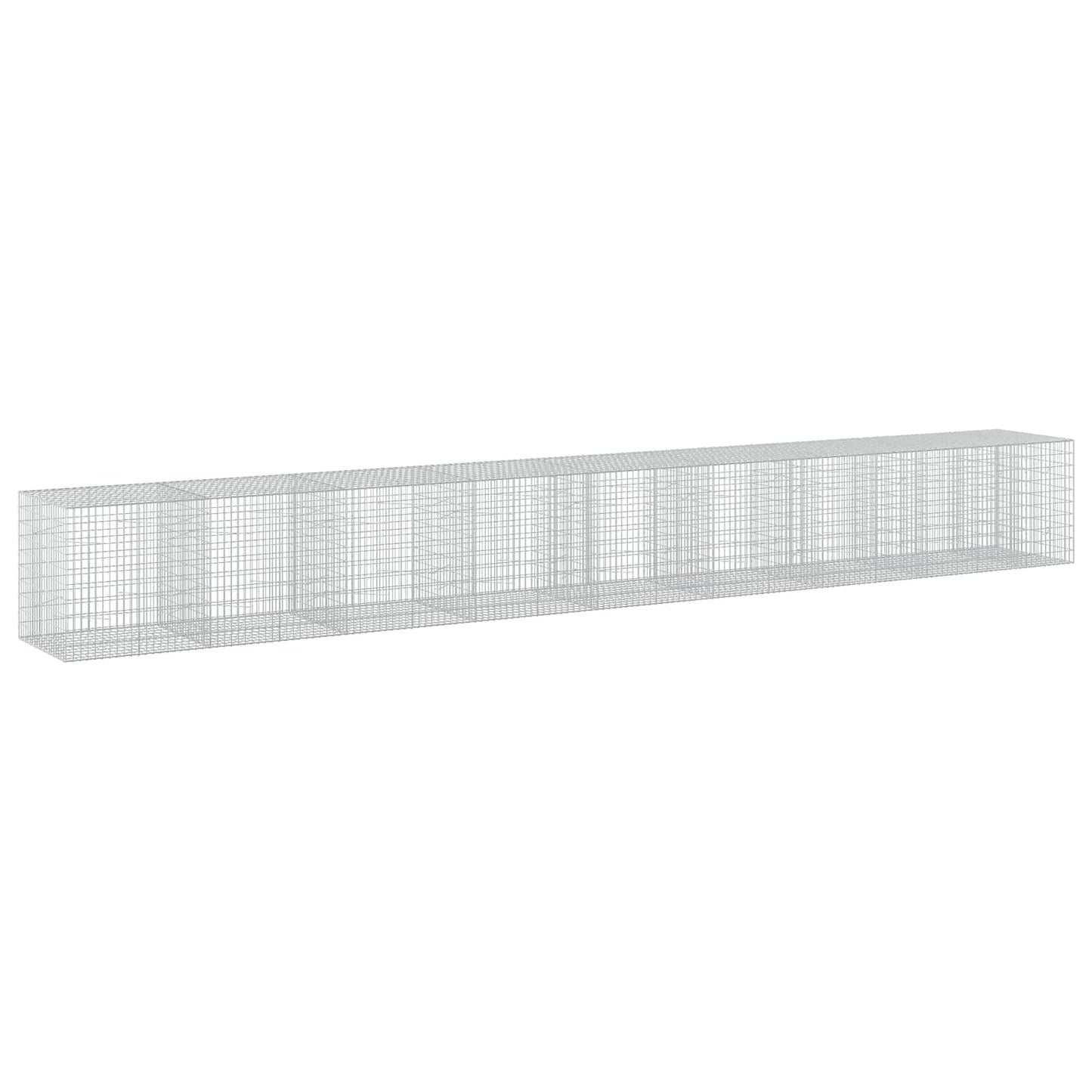 vidaXL Γκαμπιόν με σύρμα 5 mm και πλέγμα 5x10 cm 850x100x100 εκ