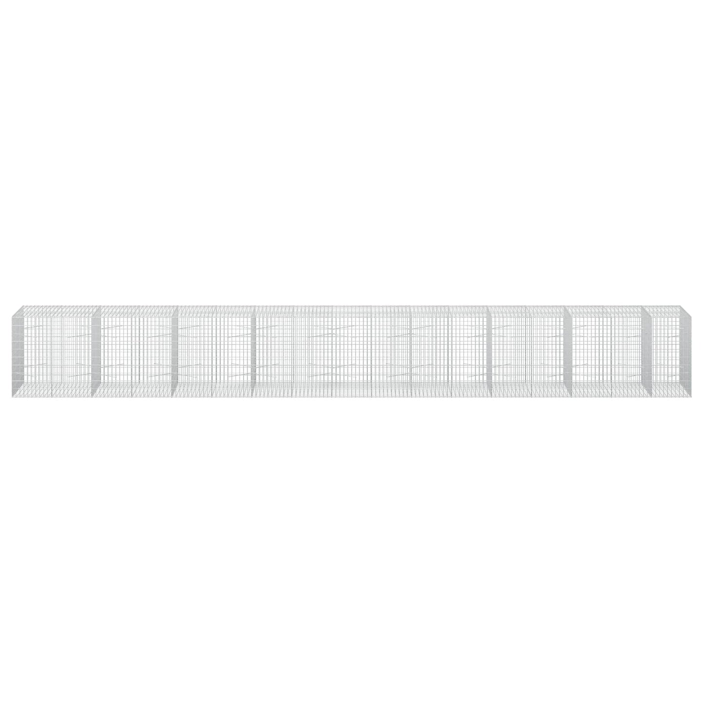 vidaXL Γκαμπιόν με σύρμα 5 mm και πλέγμα 5x10 cm 850x100x100 εκ