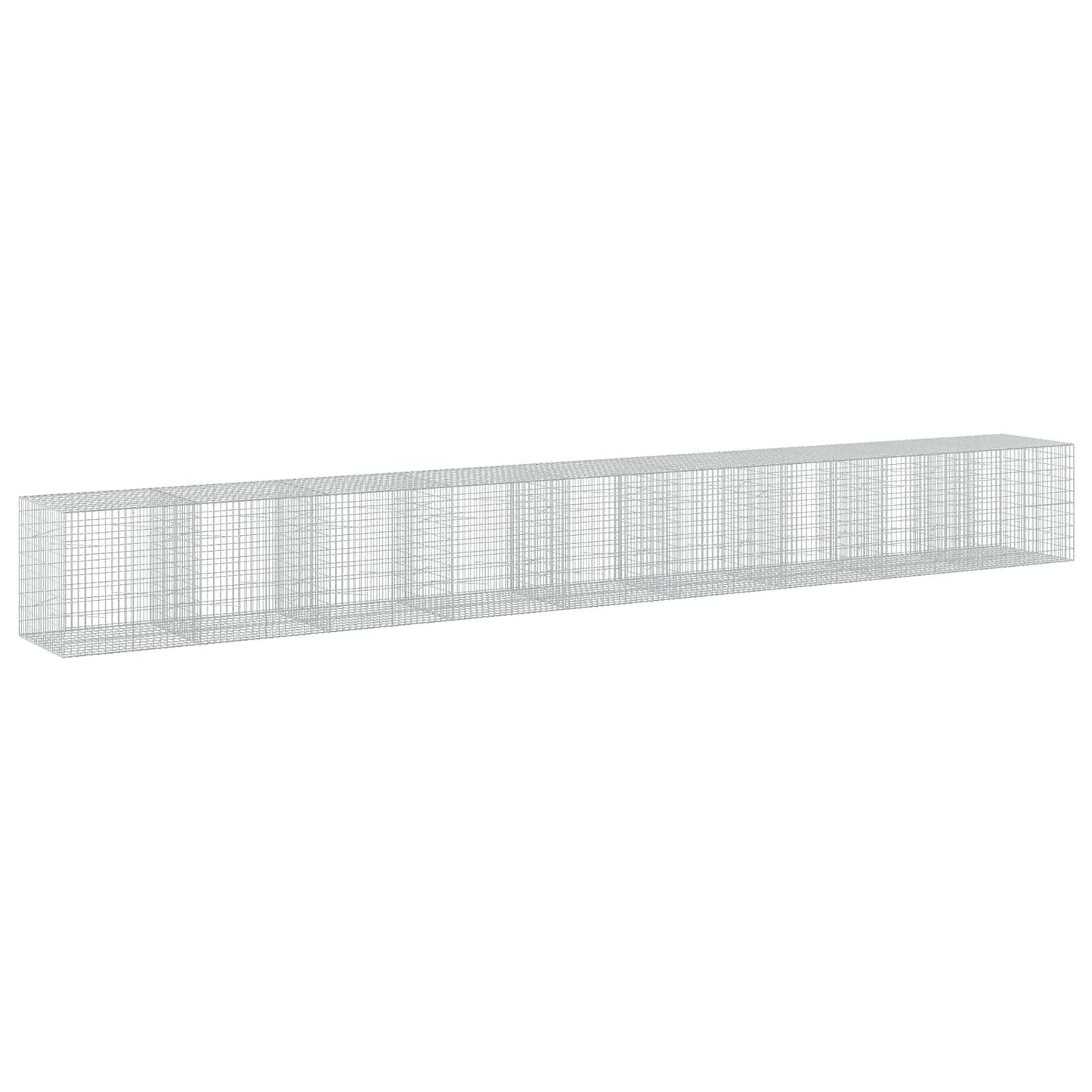 vidaXL Γκαμπιόν με σύρμα 5 mm και πλέγμα 5x10 cm 900x100x100 εκ
