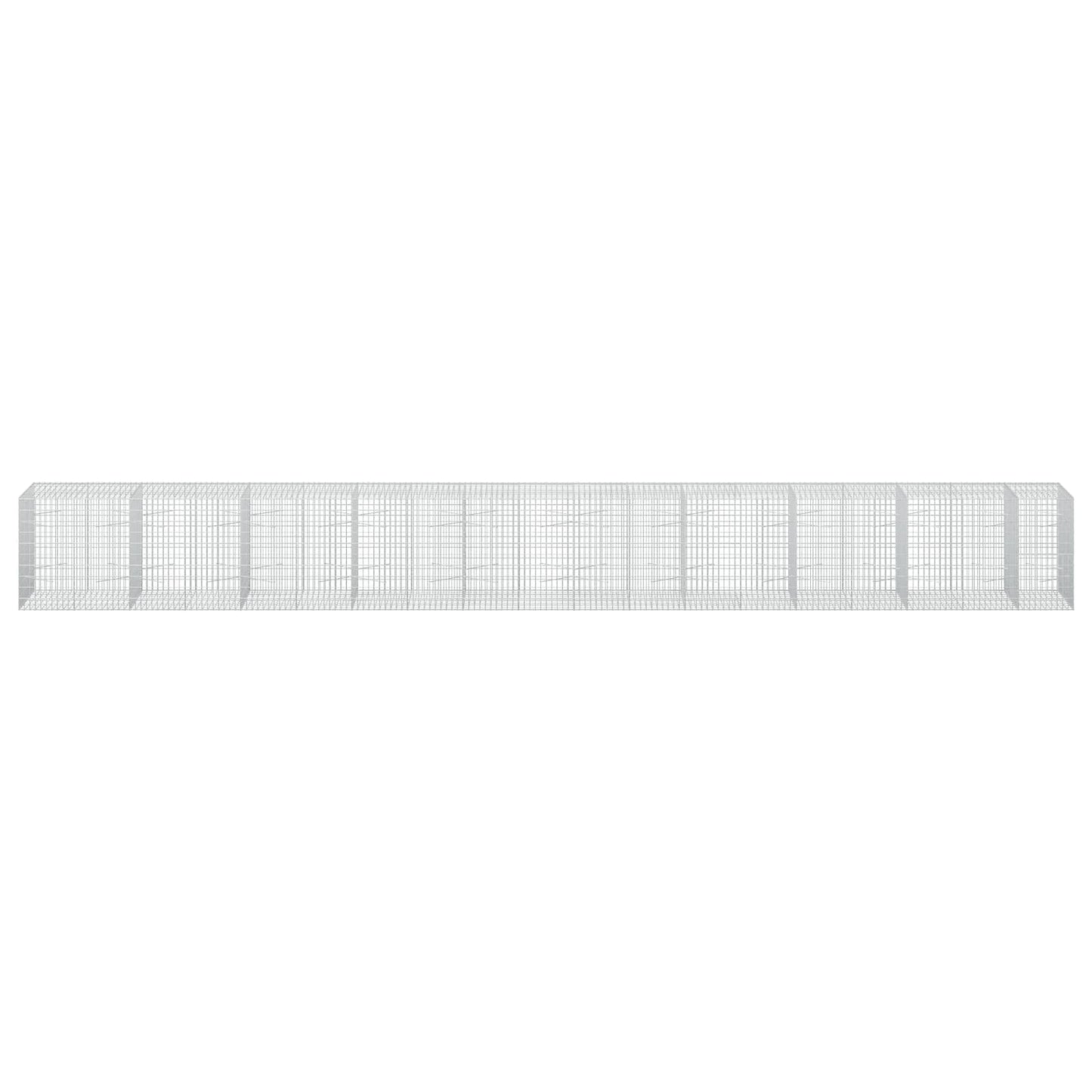 vidaXL Γκαμπιόν με σύρμα 5 mm και πλέγμα 5x10 cm 950x100x100 εκ