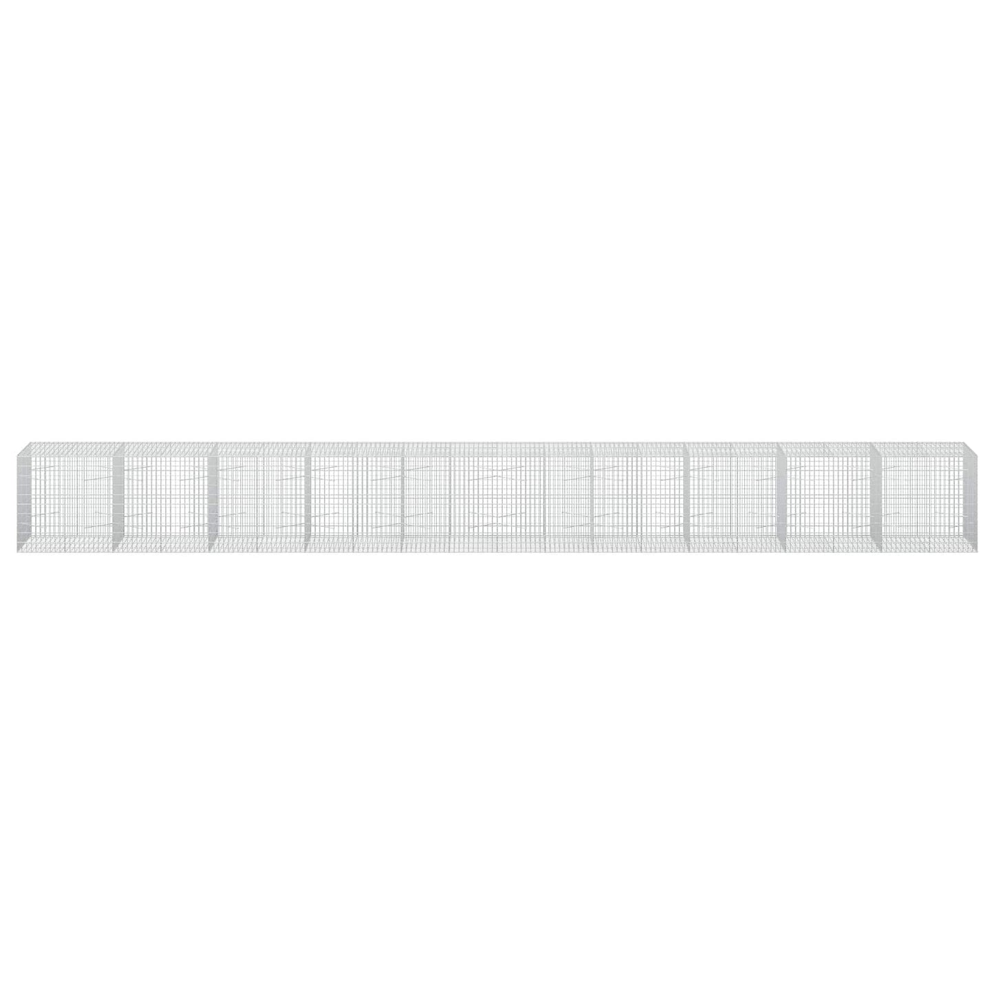 vidaXL Γκαμπιόν με σύρμα 5 mm και πλέγμα 5x10 cm 1000x100x100 εκ.