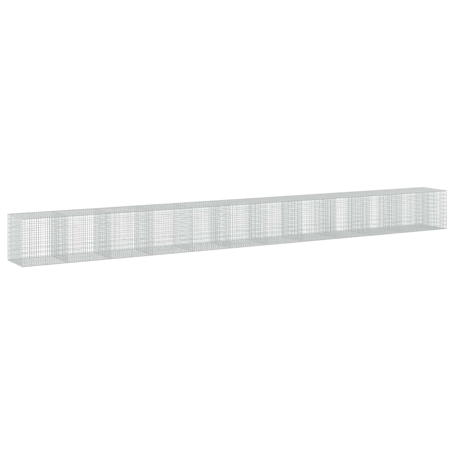 vidaXL Γκαμπιόν με σύρμα 5 mm και πλέγμα 5x10 cm 1150x100x100 εκ.