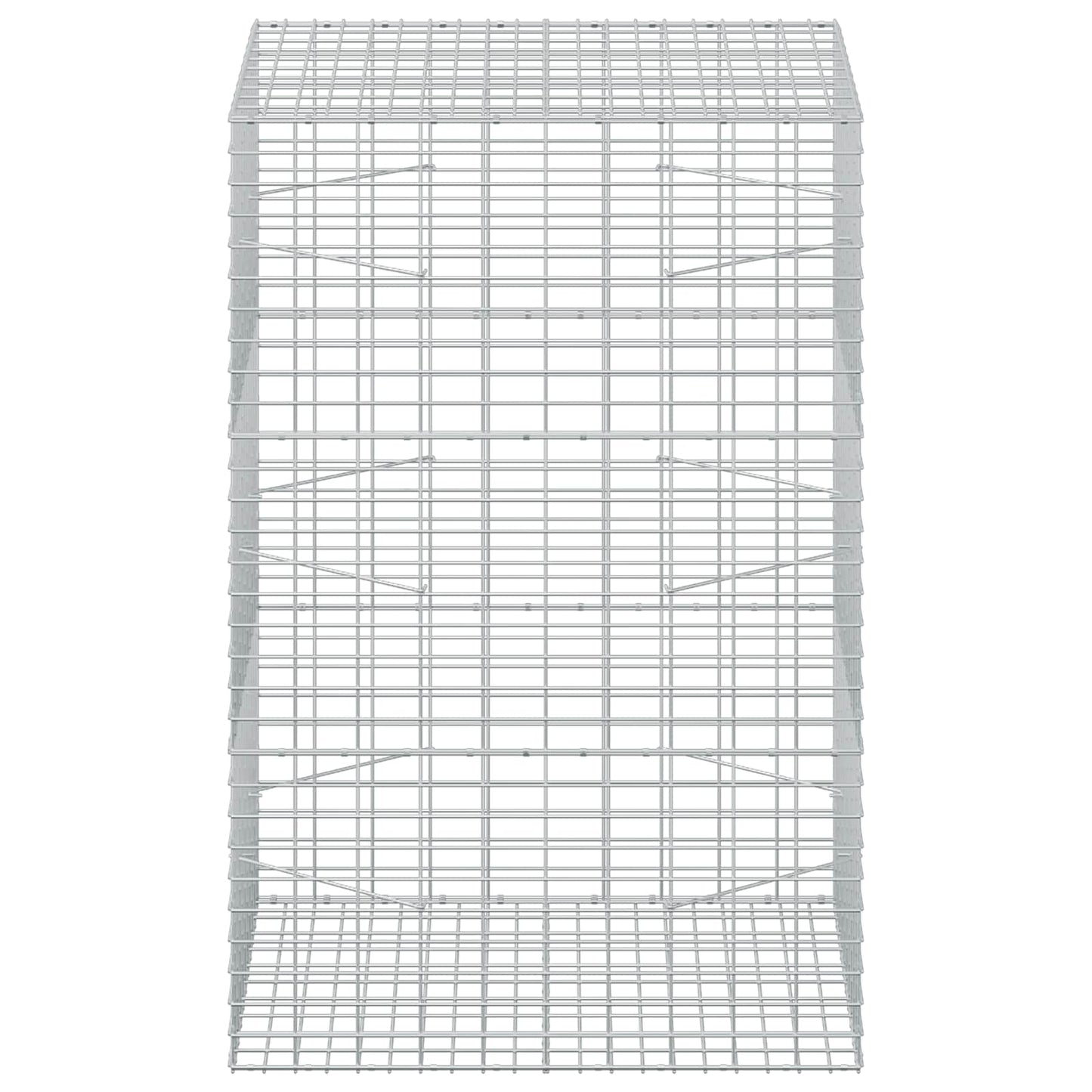vidaXL Γκαμπιόν με σύρμα 5 mm και πλέγμα 5x10 cm 100x100x150 εκ