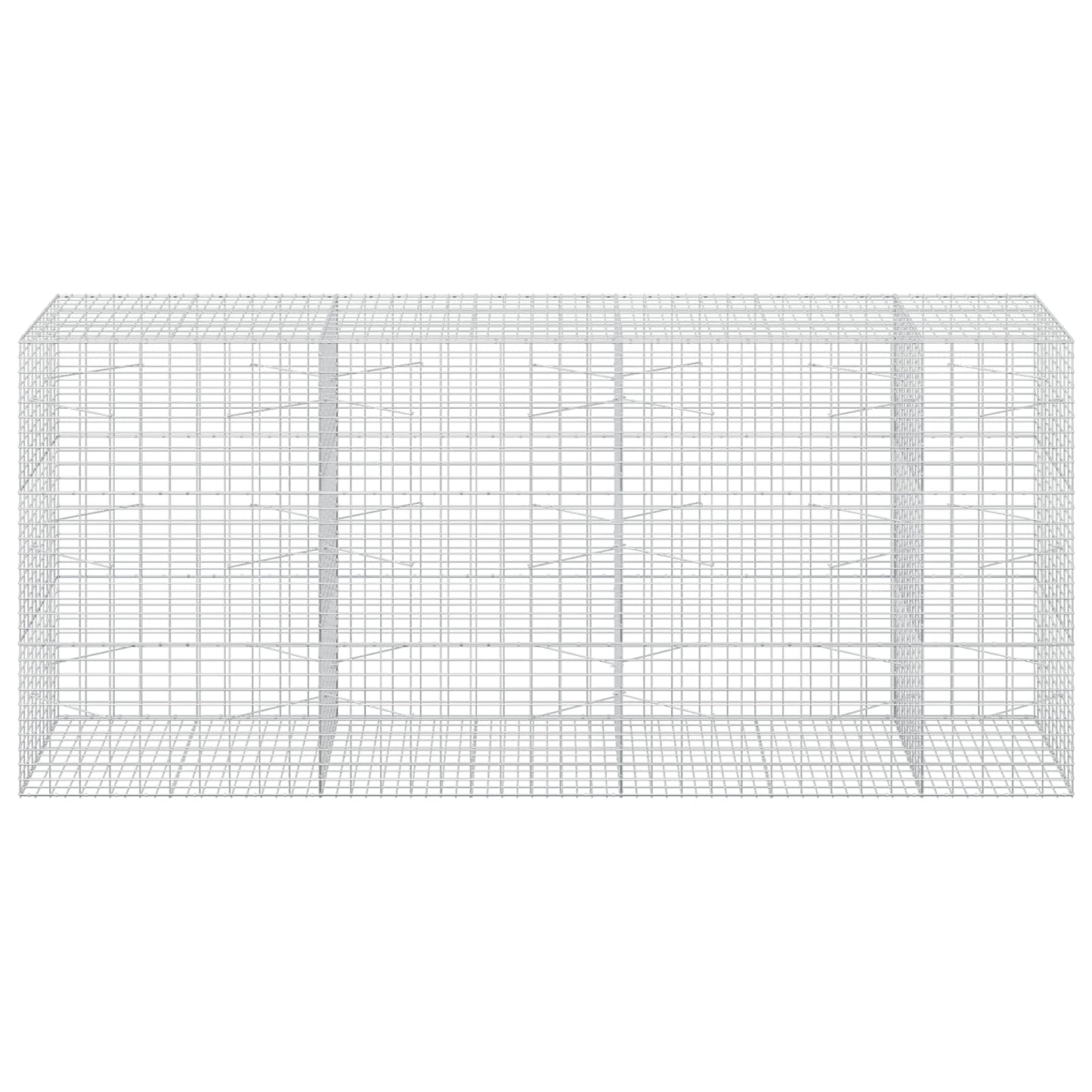 vidaXL Γκαμπιόν με σύρμα 5 mm και πλέγμα 5x10 cm 350x100x150 εκ.