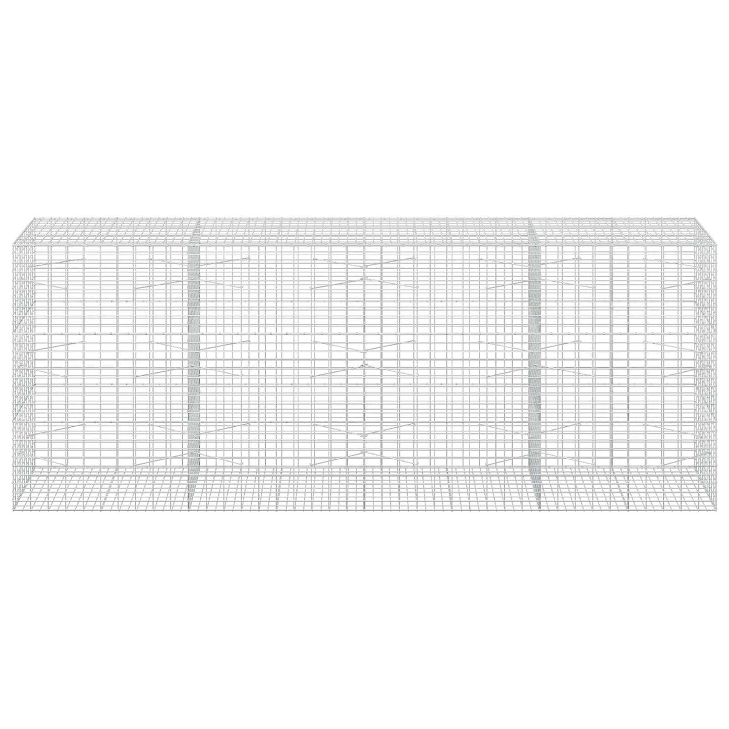 vidaXL Γκαμπιόν με σύρμα 5 mm και πλέγμα 5x10 cm 400x100x150 εκ.