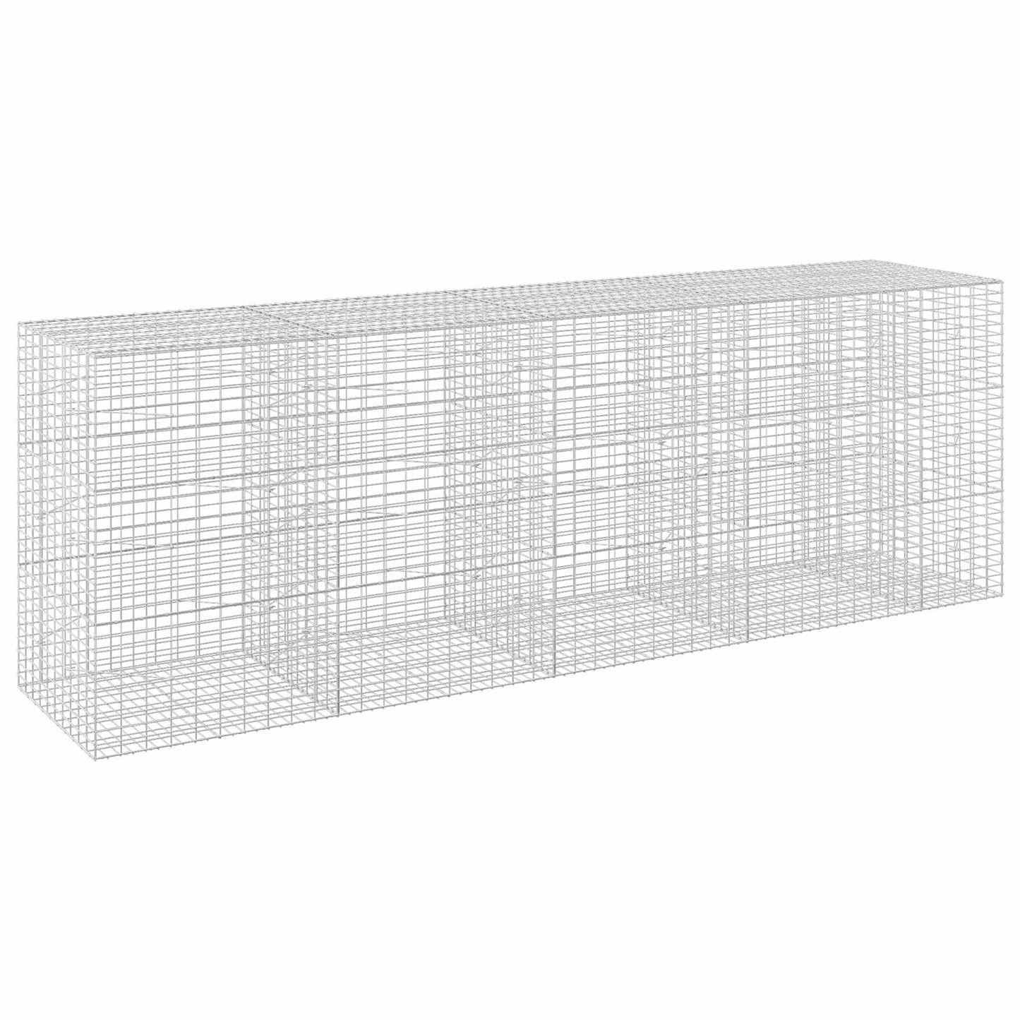 vidaXL Γκαμπιόν με σύρμα 5 mm και πλέγμα 5x10 cm 450x100x150 εκ.