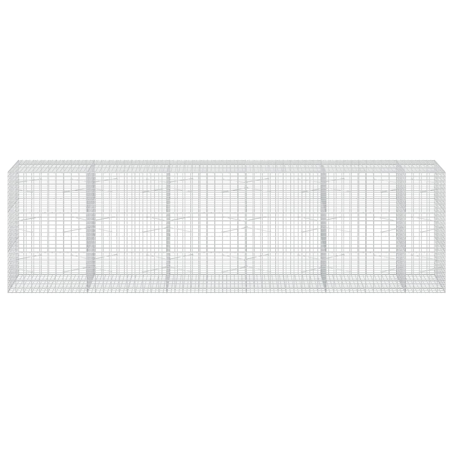 vidaXL Γκαμπιόν με σύρμα 5 mm και πλέγμα 5x10 cm 550x100x150 εκ.