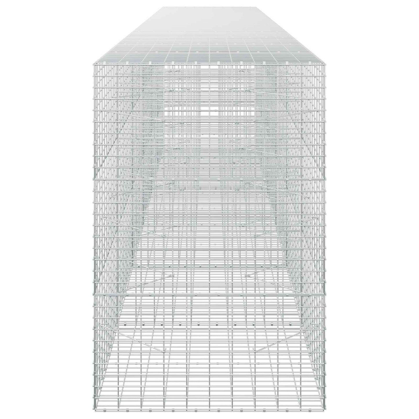 vidaXL Γκαμπιόν με σύρμα 5 mm και πλέγμα 5x10 cm 600x100x150 εκ