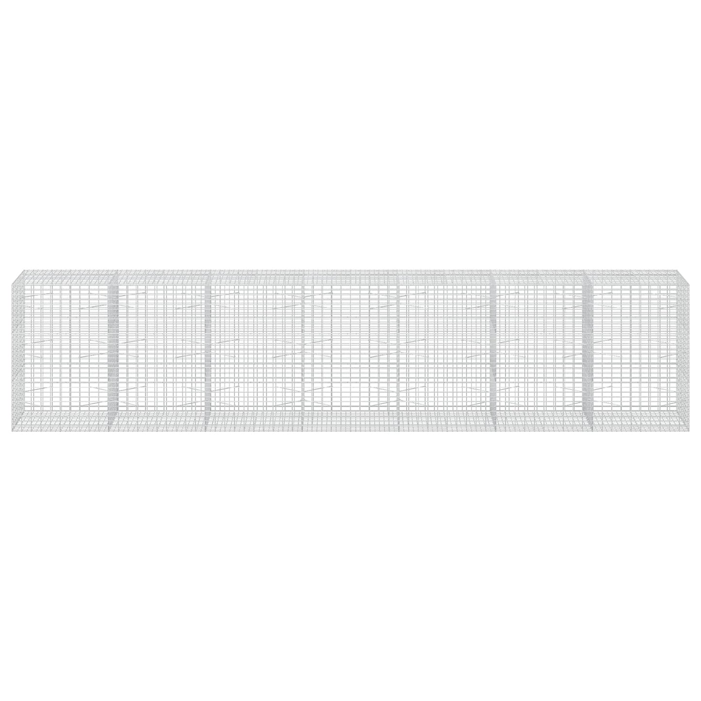 vidaXL Γκαμπιόν με σύρμα 5 mm και πλέγμα 5x10 cm 700x100x150 εκ.