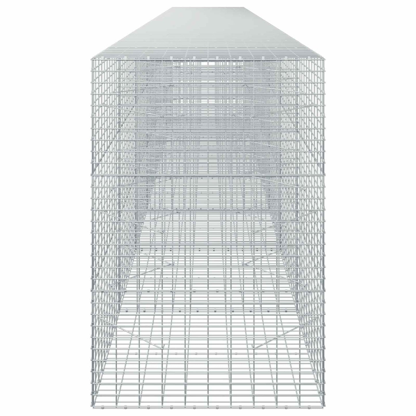vidaXL Γκαμπιόν με σύρμα 5 mm και πλέγμα 5x10 cm 750x100x150 εκ