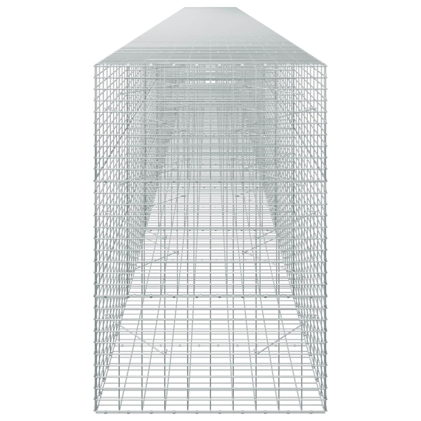 vidaXL Γκαμπιόν με σύρμα 5 mm και πλέγμα 5x10 cm 900x100x150 εκ