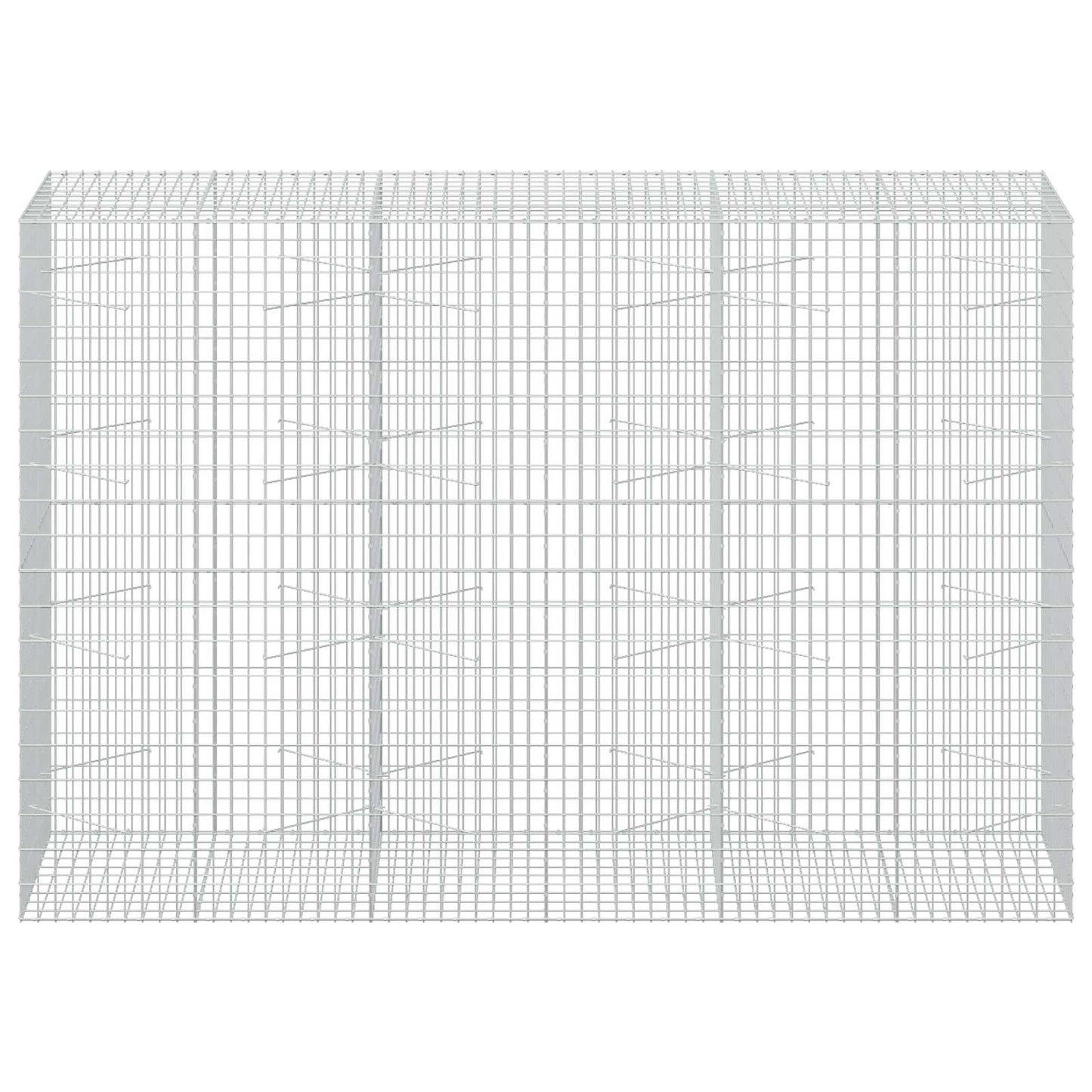 vidaXL Γκαμπιόν με σύρμα 5 mm και πλέγμα 5x10 cm 300x100x200 εκ