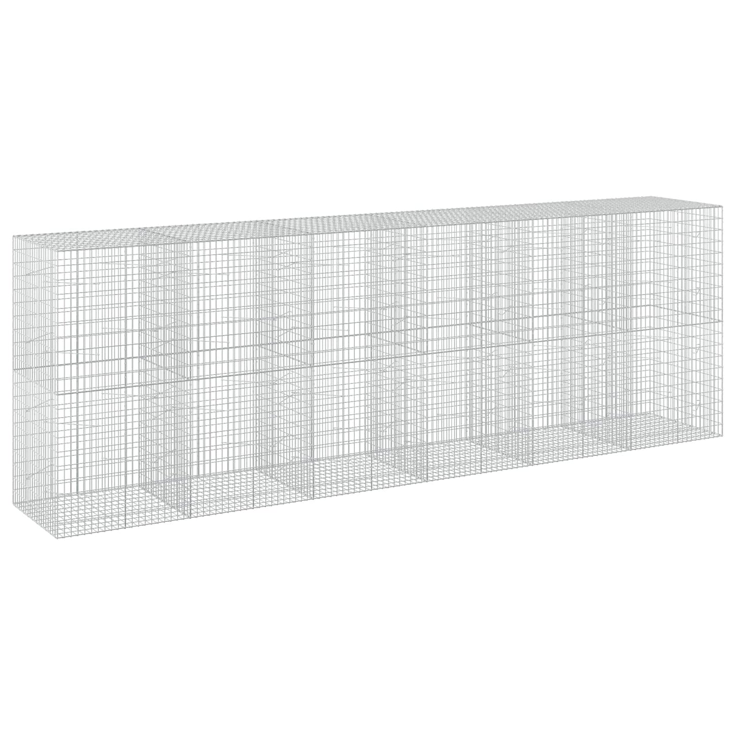 vidaXL Γκαμπιόν με σύρμα 5 mm και πλέγμα 5x10 cm 600x100x200 εκ