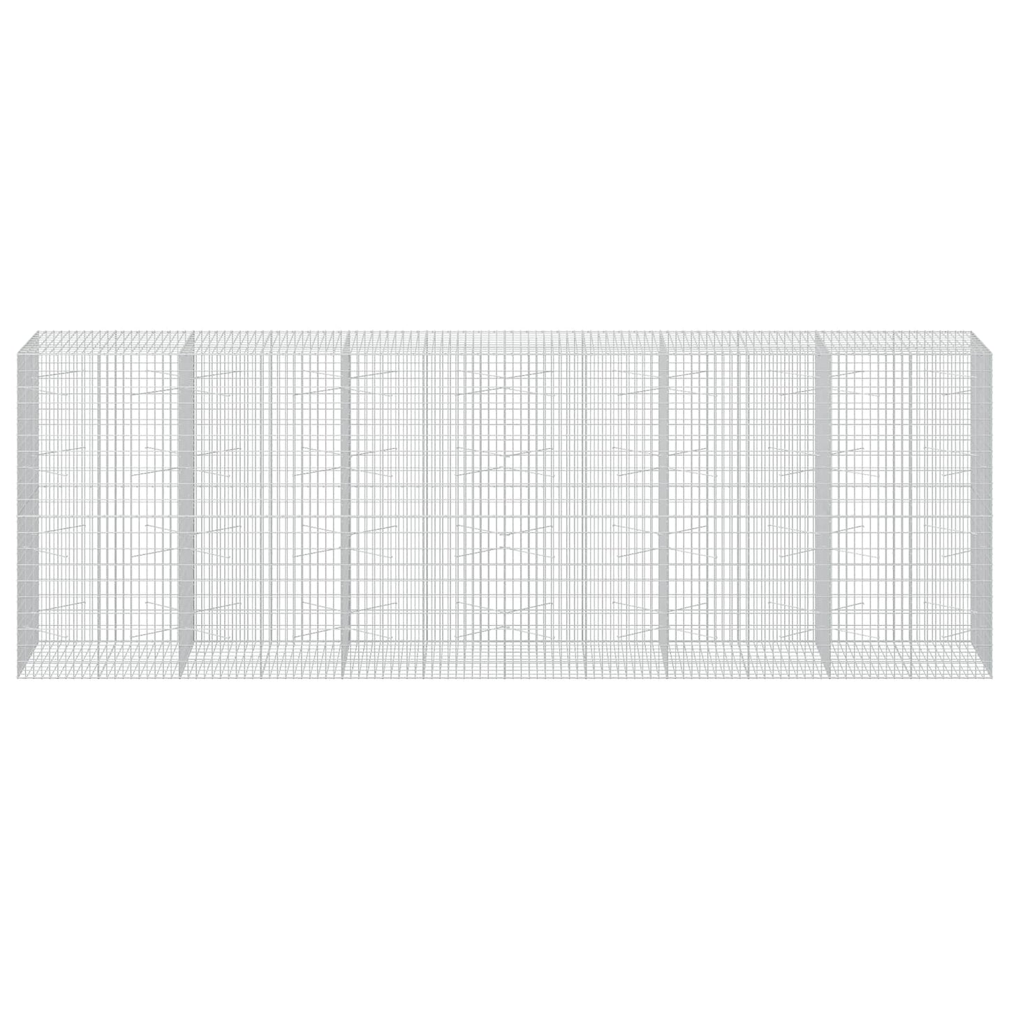 vidaXL Γκαμπιόν με σύρμα 5 mm και πλέγμα 5x10 cm 600x100x200 εκ