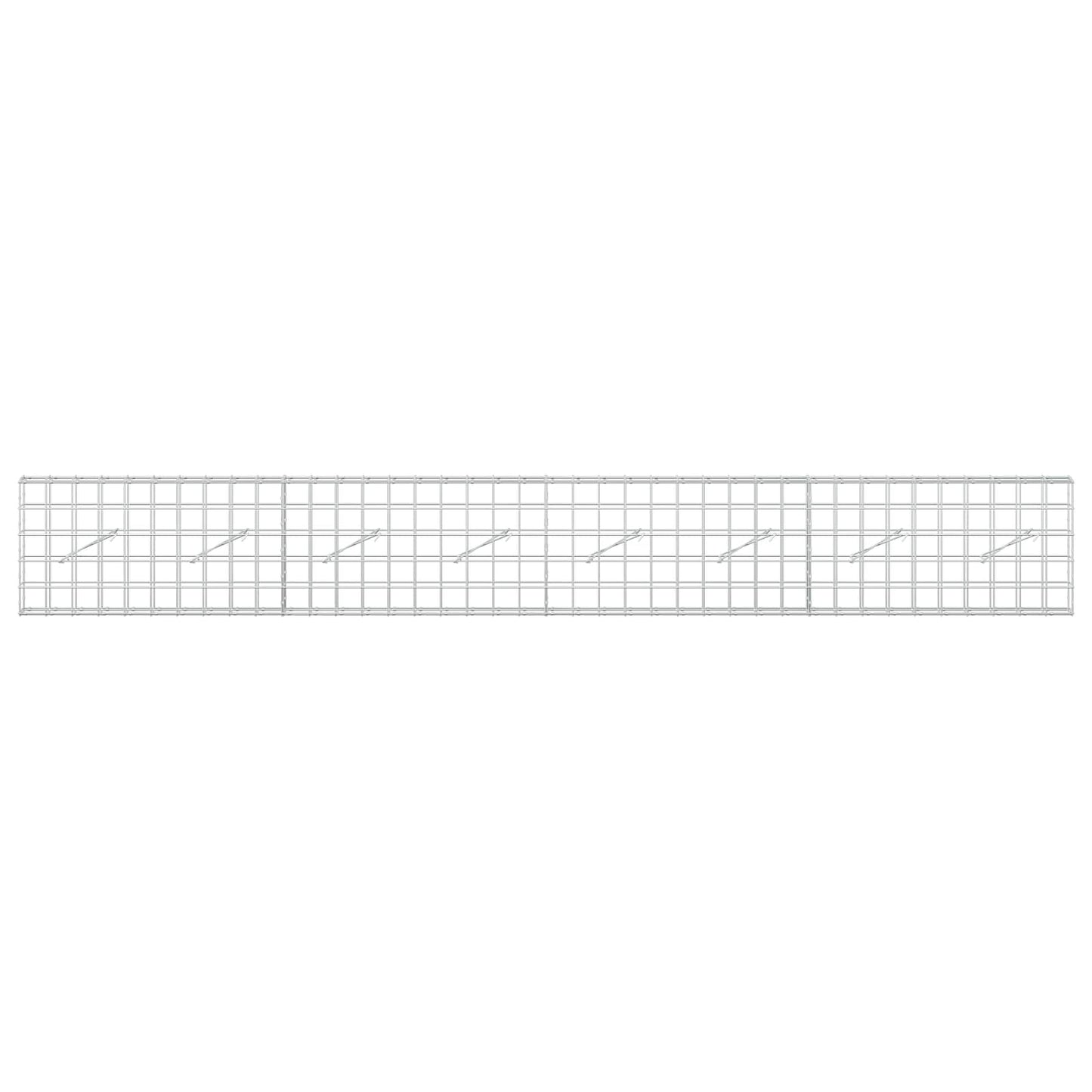 vidaXL Γκαμπιόν με σύρμα 5 mm και πλέγμα 10x10 cm 400x10x50 εκ