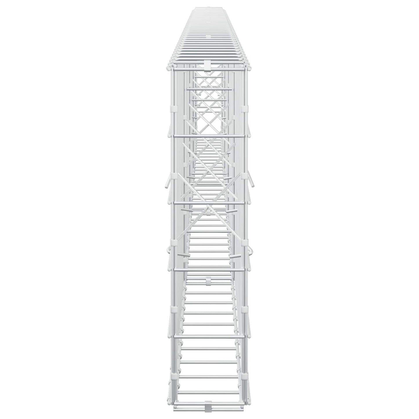 vidaXL Γκαμπιόν με σύρμα 5 mm και πλέγμα 10x10 cm 400x10x50 εκ
