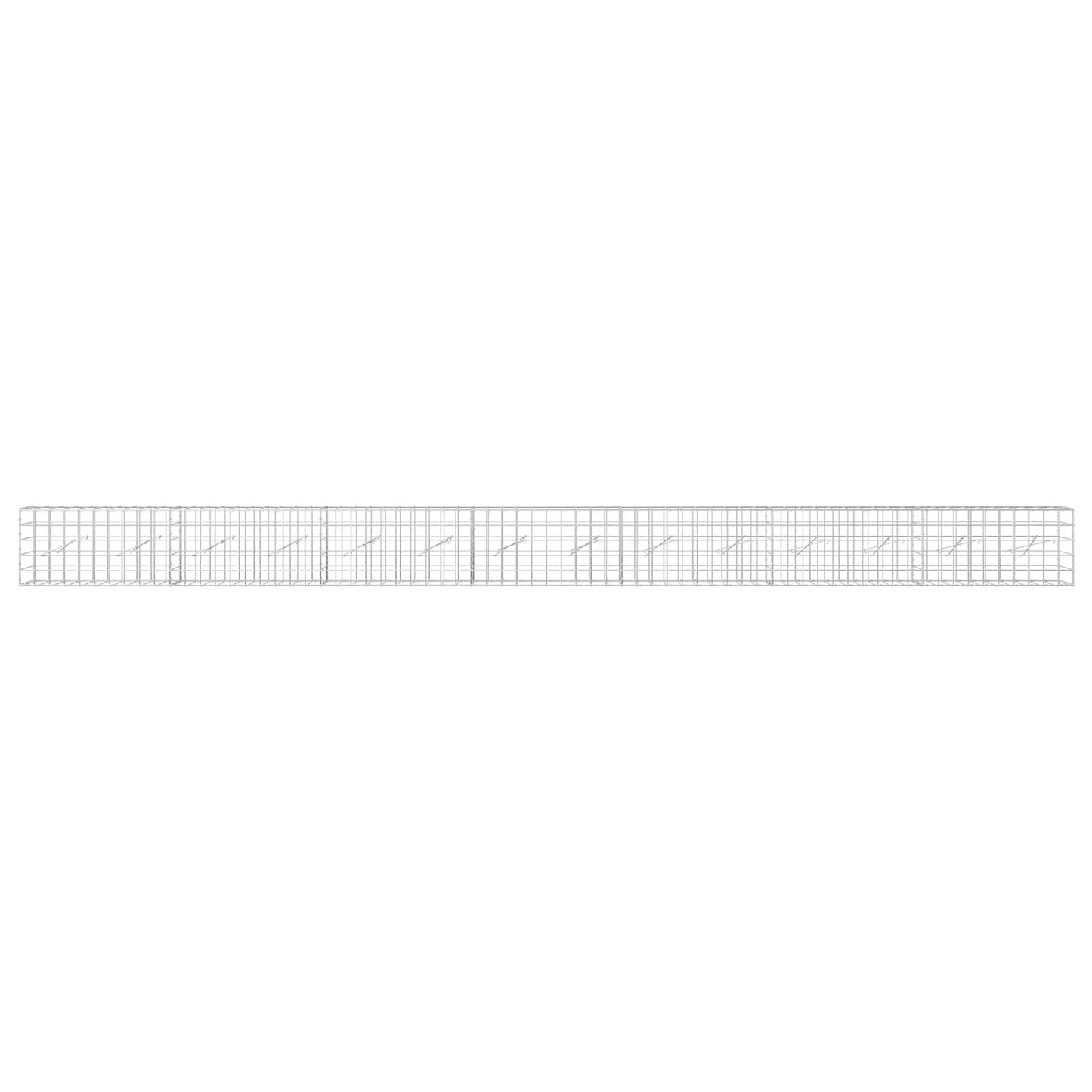 vidaXL Γκαμπιόν με σύρμα 5 mm και πλέγμα 10x10 cm 700x10x50 εκ.