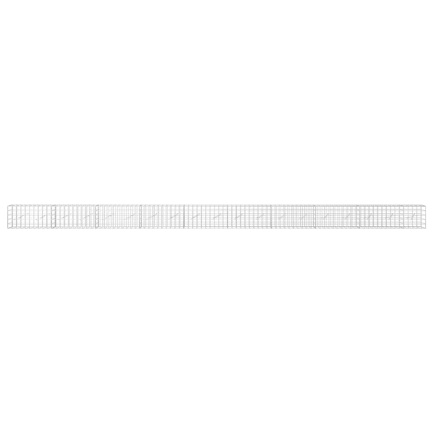 vidaXL Γκαμπιόν με σύρμα 5 mm και πλέγμα 10x10 cm 950x10x50 εκ