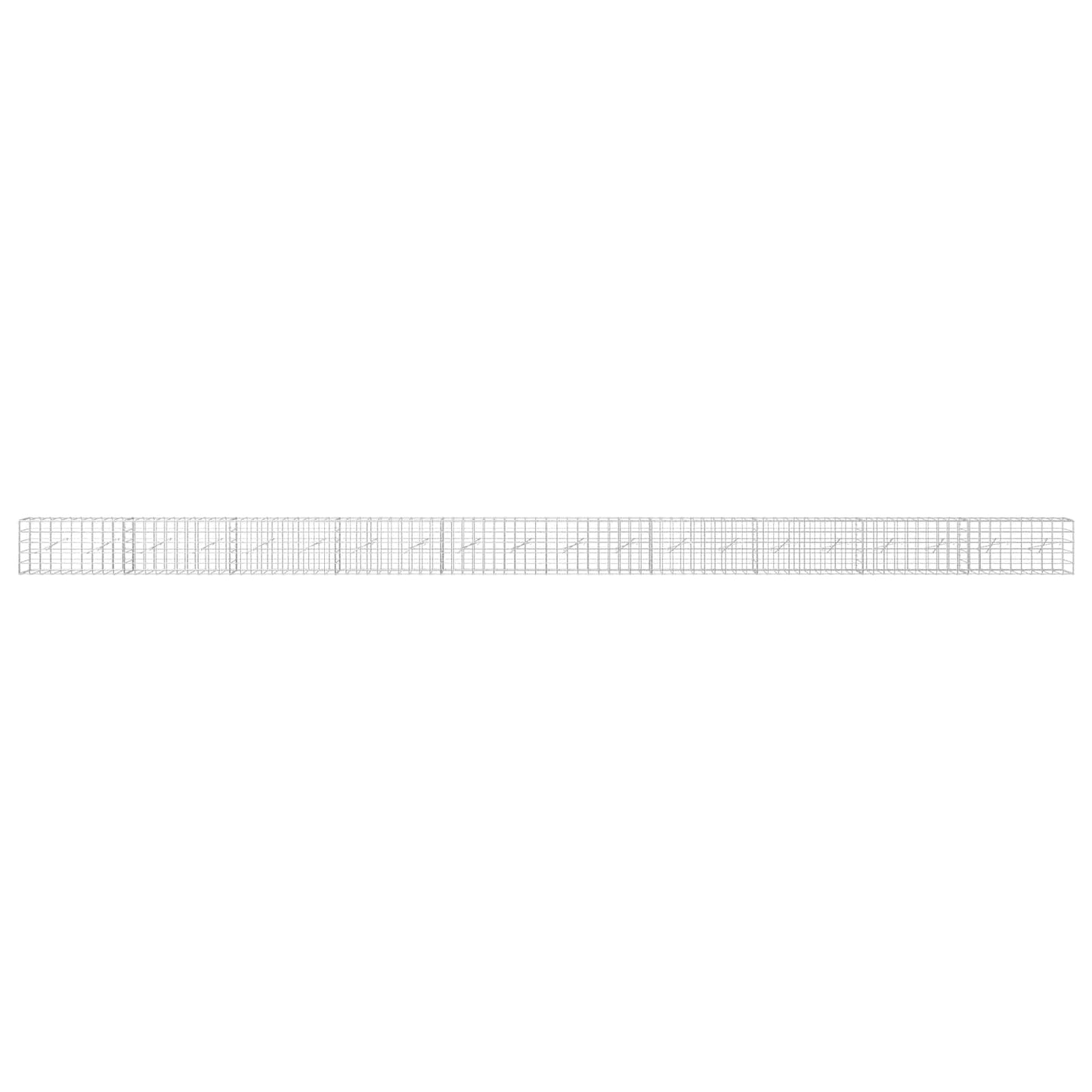 vidaXL Γκαμπιόν με σύρμα 5 mm και πλέγμα 10x10 cm 1000x10x50 εκ