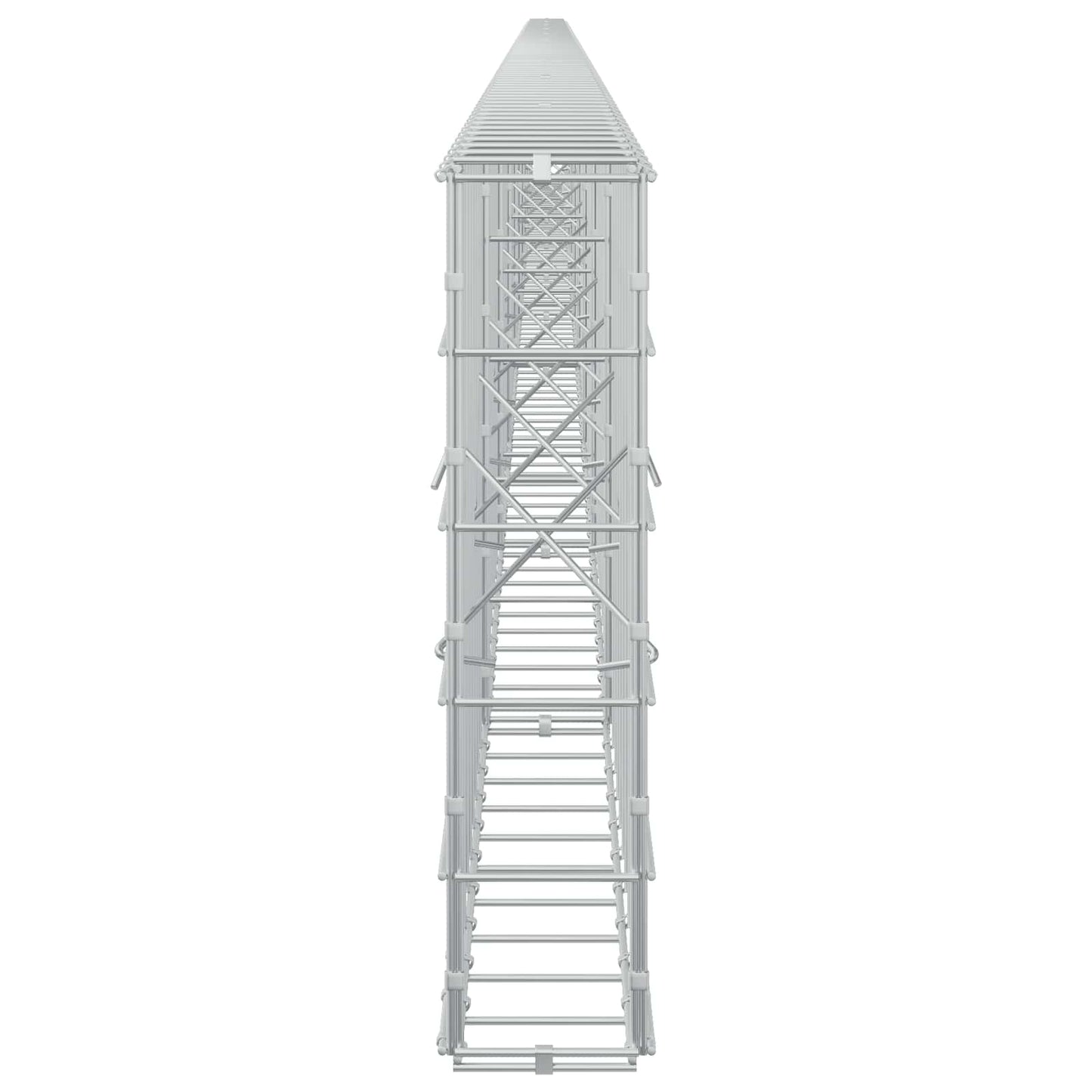 vidaXL Γκαμπιόν με σύρμα 5 mm και πλέγμα 10x10 cm 1000x10x50 εκ