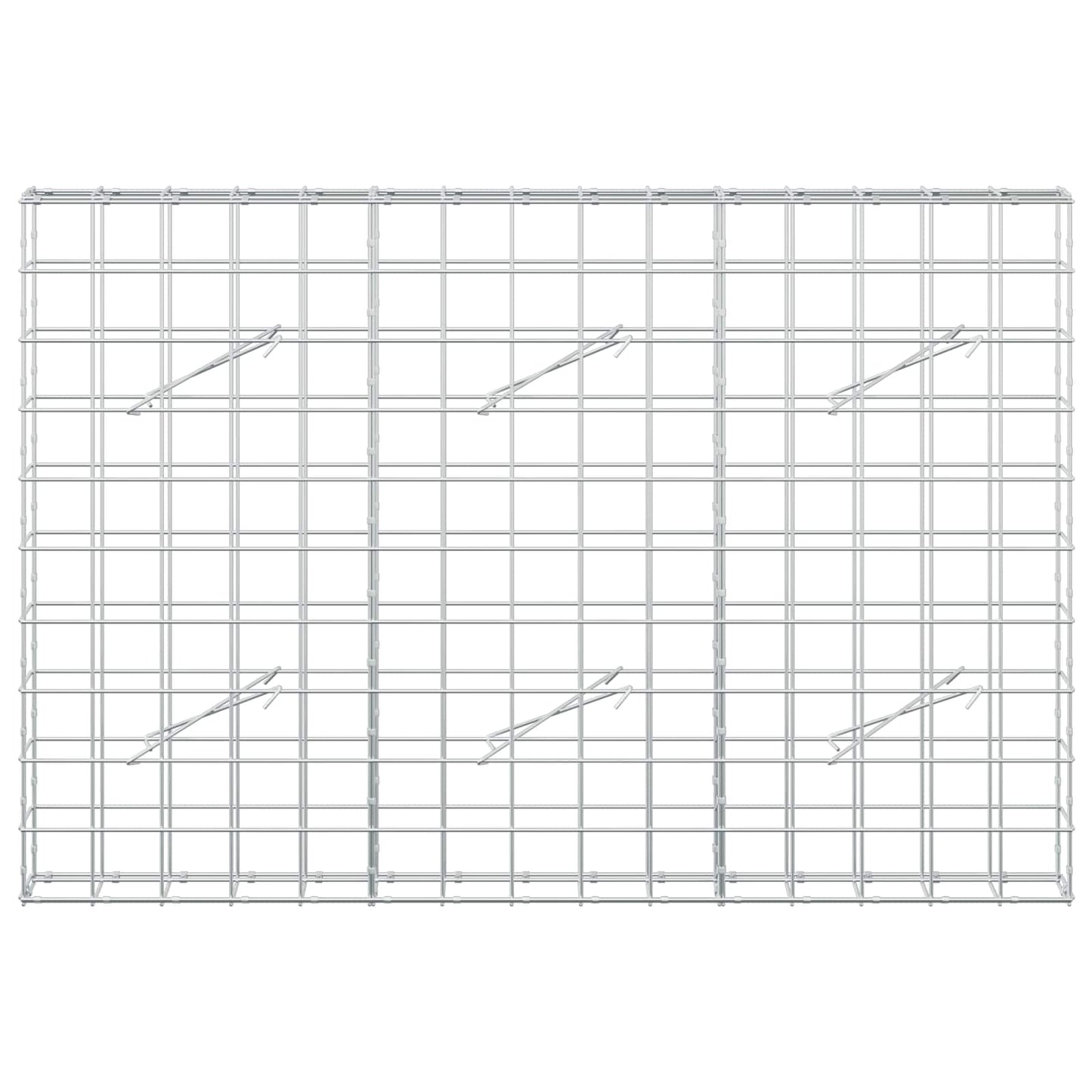 vidaXL Γκαμπιόν με σύρμα 5 mm και πλέγμα 10x10 cm 150x10x100 εκ