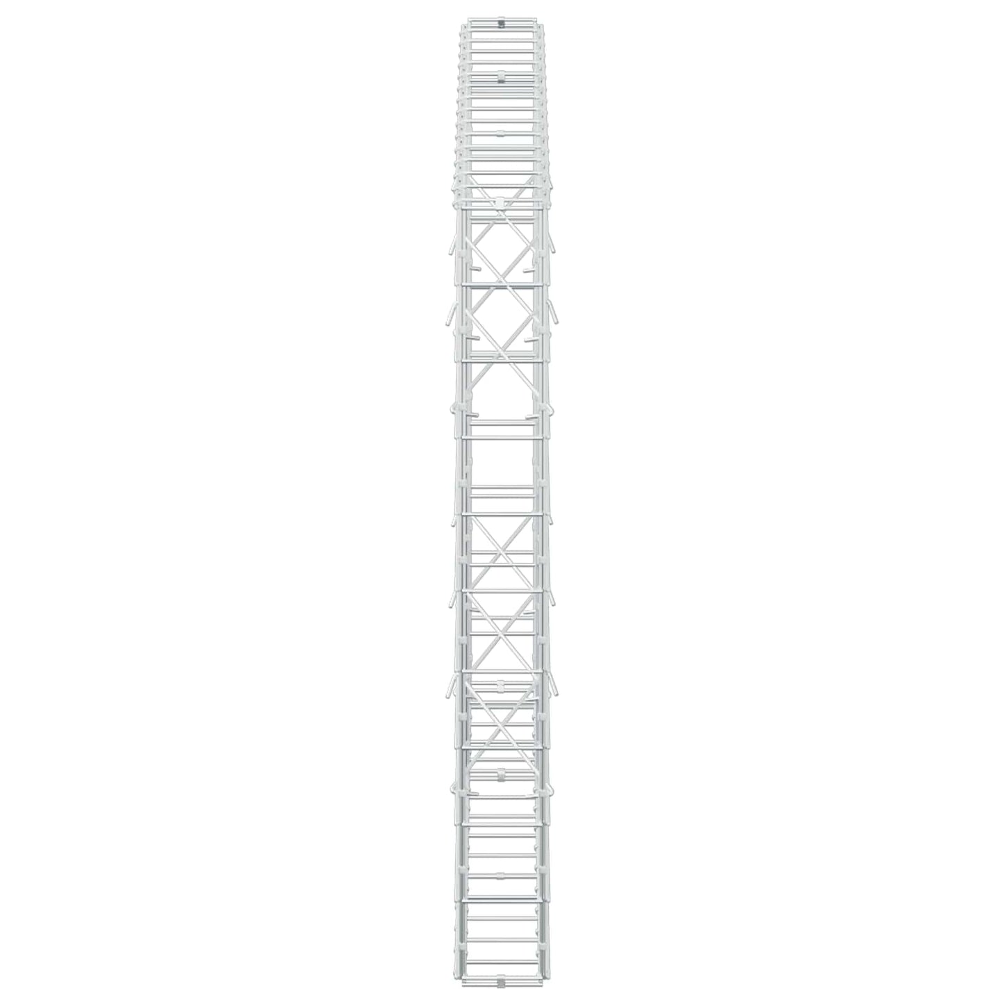 vidaXL Γκαμπιόν με σύρμα 5 mm και πλέγμα 10x10 cm 150x10x100 εκ