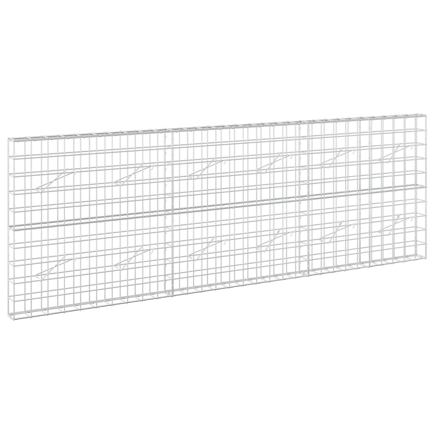 vidaXL Γκαμπιόν με σύρμα 5 mm και πλέγμα 10x10 cm 300x10x100 εκ