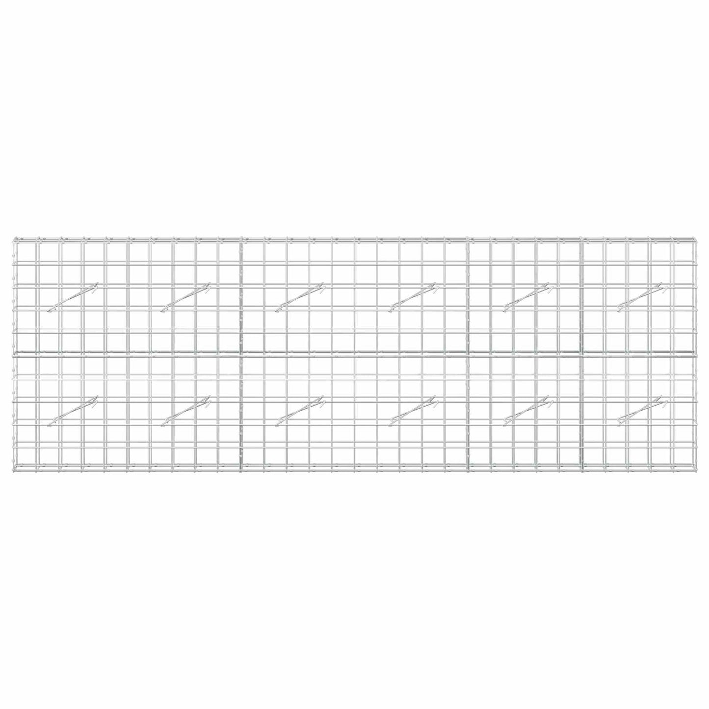 vidaXL Γκαμπιόν με σύρμα 5 mm και πλέγμα 10x10 cm 300x10x100 εκ