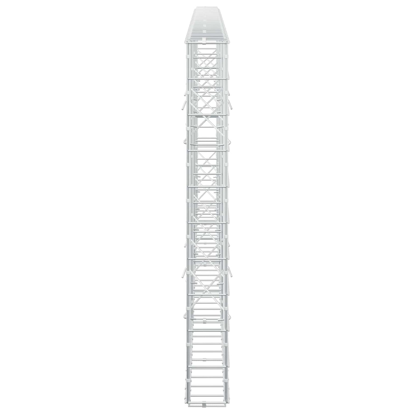 vidaXL Γκαμπιόν με σύρμα 5 mm και πλέγμα 10x10 cm 350x10x100 εκ